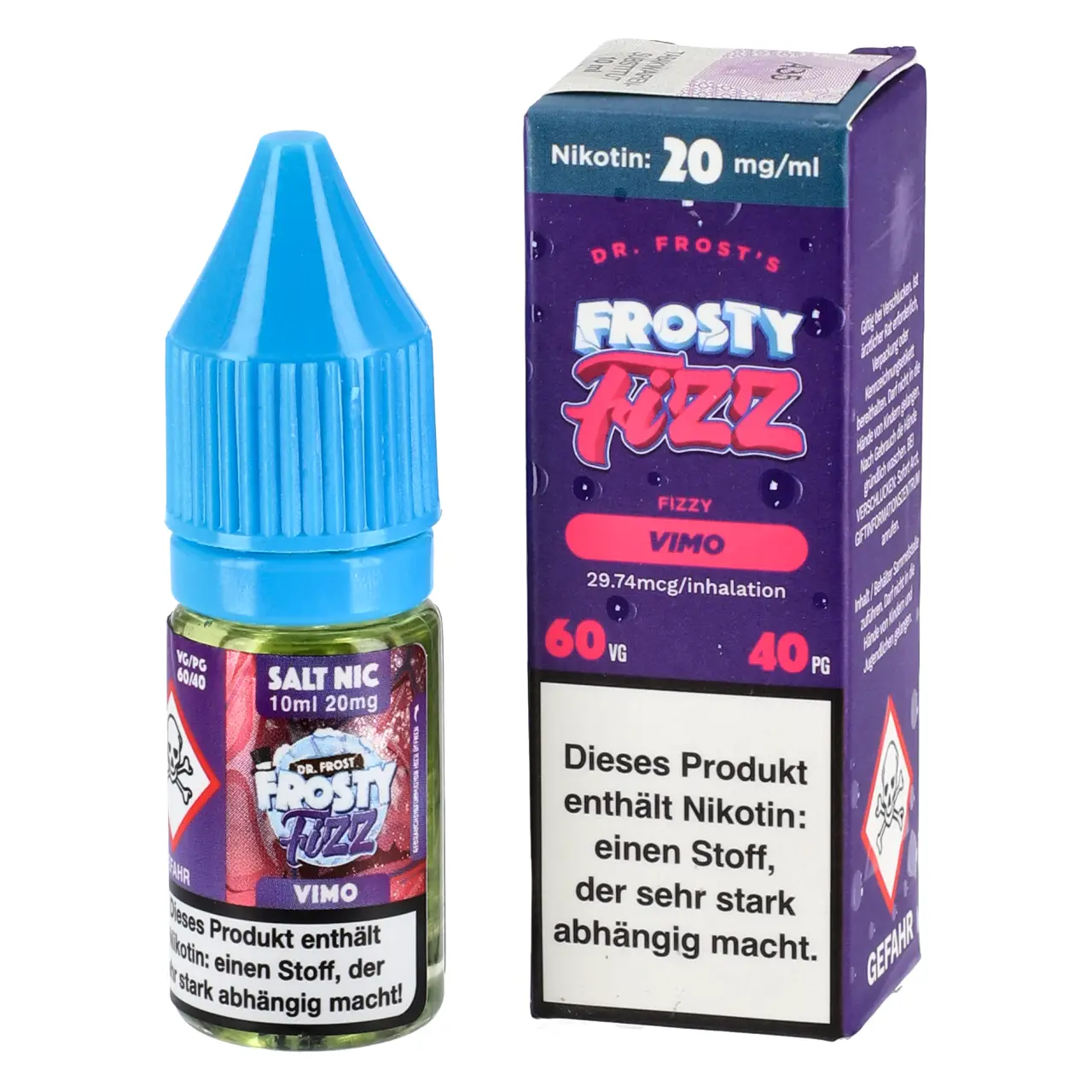 Fizzy Vimo - Dr. Frost Nikotinsalz Liquid für Mehrweg Vape - 10ml