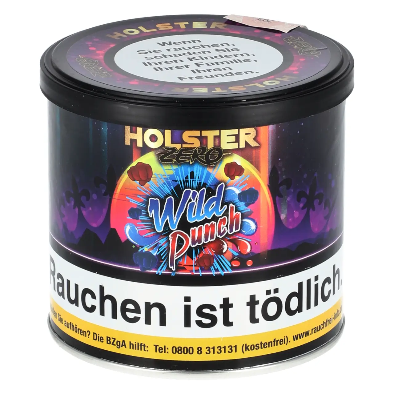Holster Zero kühler Waldfrüchtemix (Wild Punch) Pfeifentabak, 75g Holster Zero Pfeifentabak Wild Punch - kühler Waldfrüchtemix - 75g