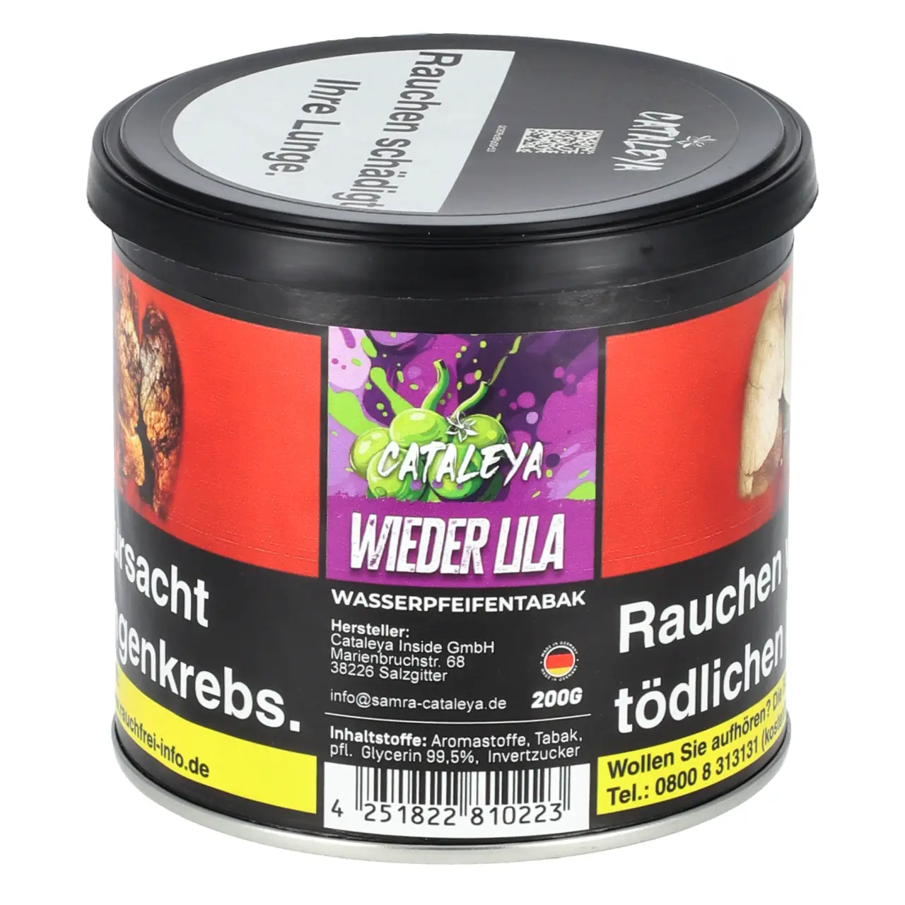 Cataleya Traube Minze (Wieder Lila #07) Shisha Tabak by Samra, 200g Cataleya by Samra Wieder Lila Shisha Tabak 200g Dose