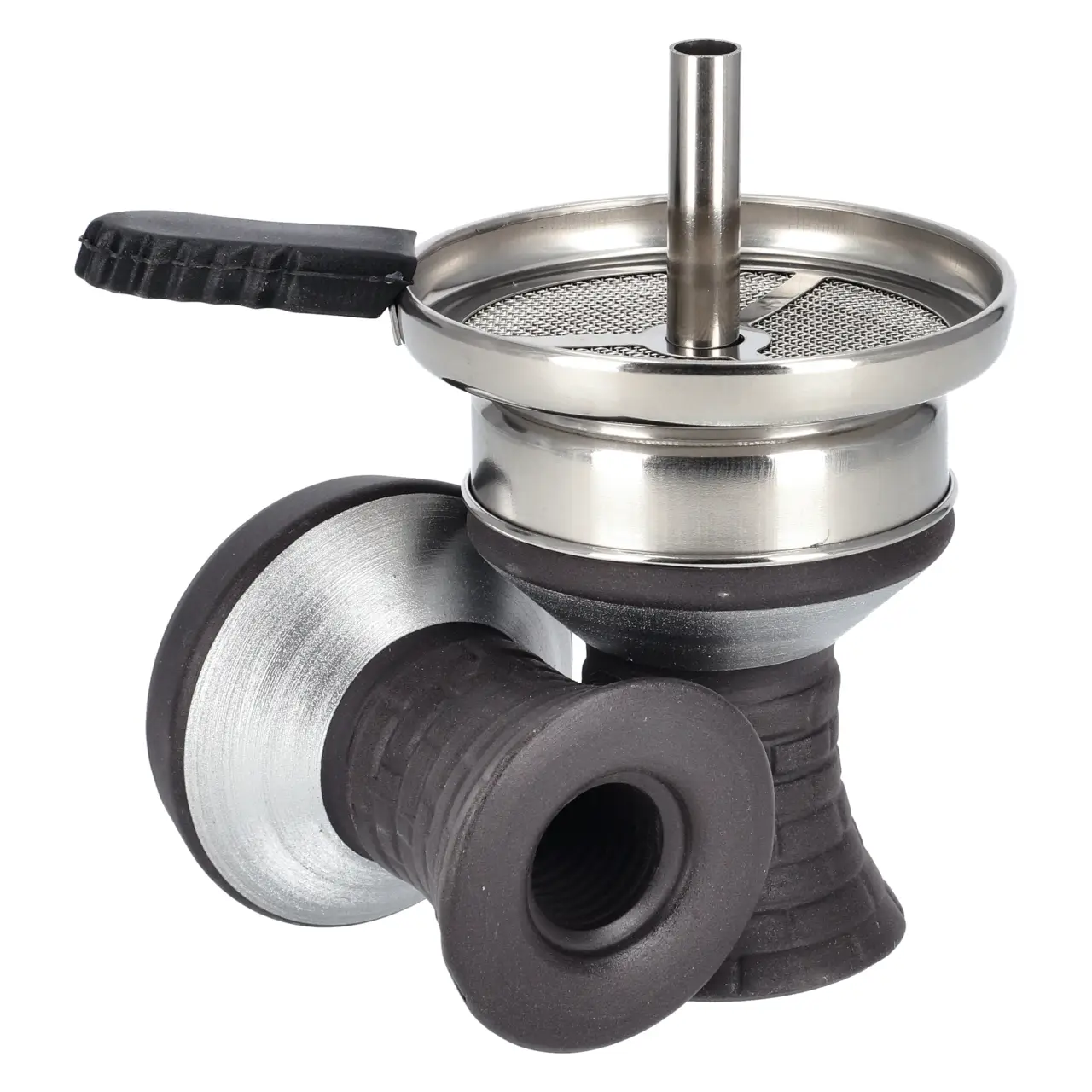 Smokah Steinkopf Set Wall in Silber - von Hinten