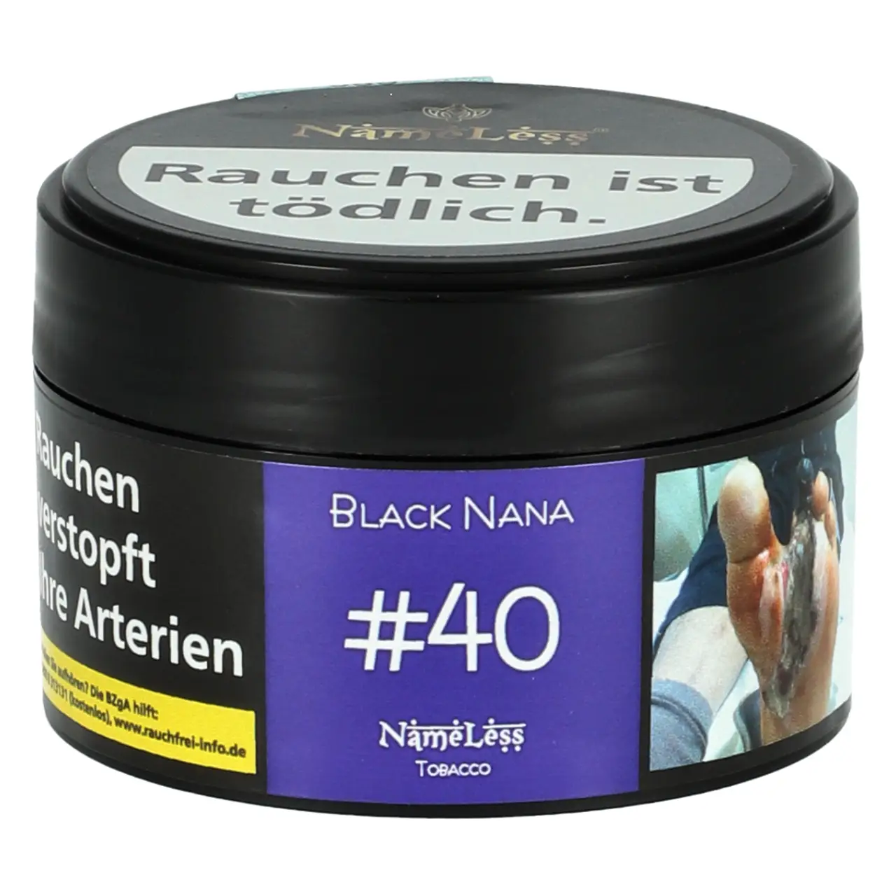 NameLess schwarze Traube Minze (Black Nana #40) Shisha Tabak, 25g Nameless Shisha Tabak Black Nana - schwarze Traube Minze - 25g