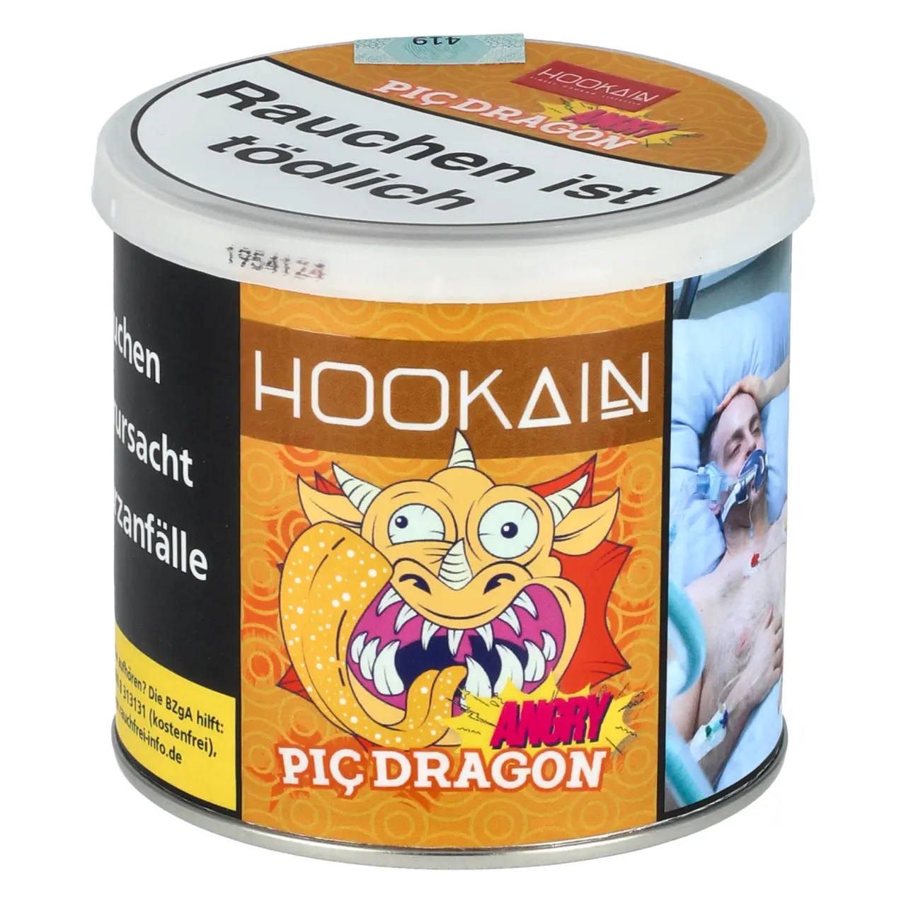 Hookain Aprikose Pfirsich (Angry Pic Dragon) Shisha Tabak, 200g Hookain Angry Pic Dragon Shisha Tabak 200g Dose
