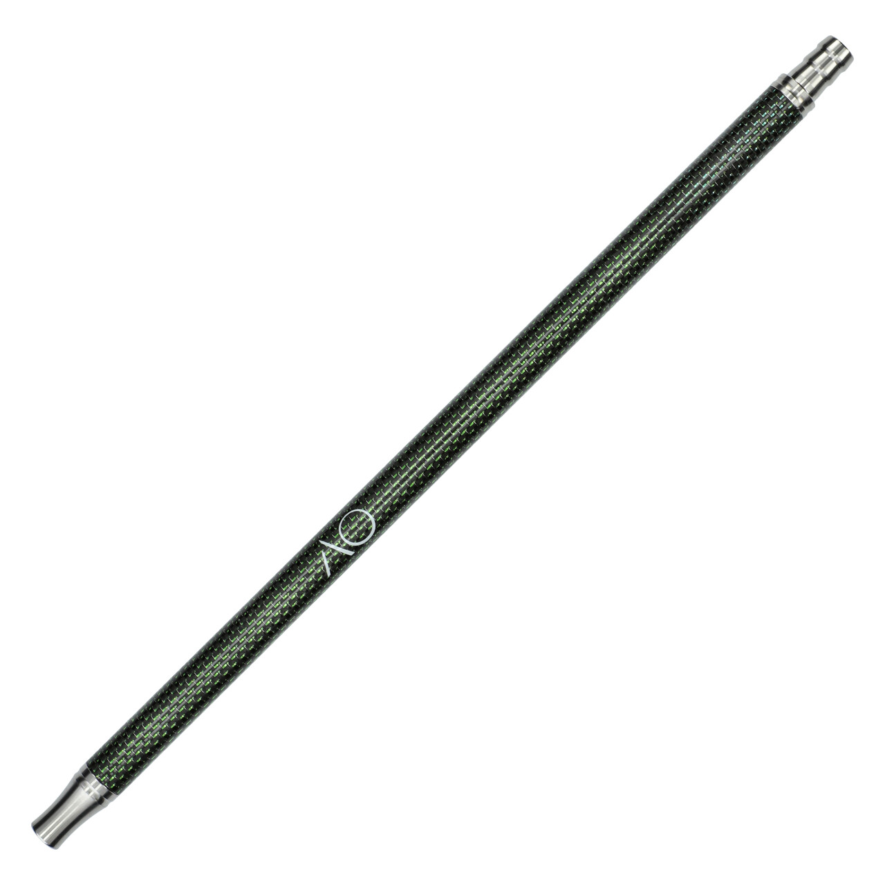 SHWD11111 AO Carbon-Mundstück Schwarz-Grün, Edelstahl V2A, 37,5 cm
