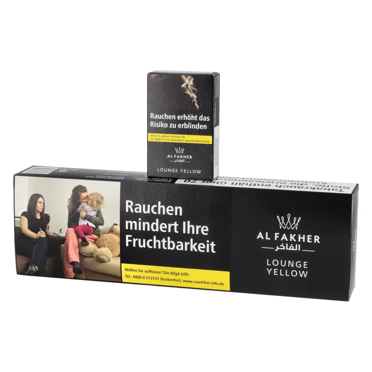 Al Fakher Tabak Lounge Yellow - Zitrone Ice - Shisha Tabak 10x20g Al Fakher Shisha Tabak Lounge Yellow - kühle Zitrone - 10x20g