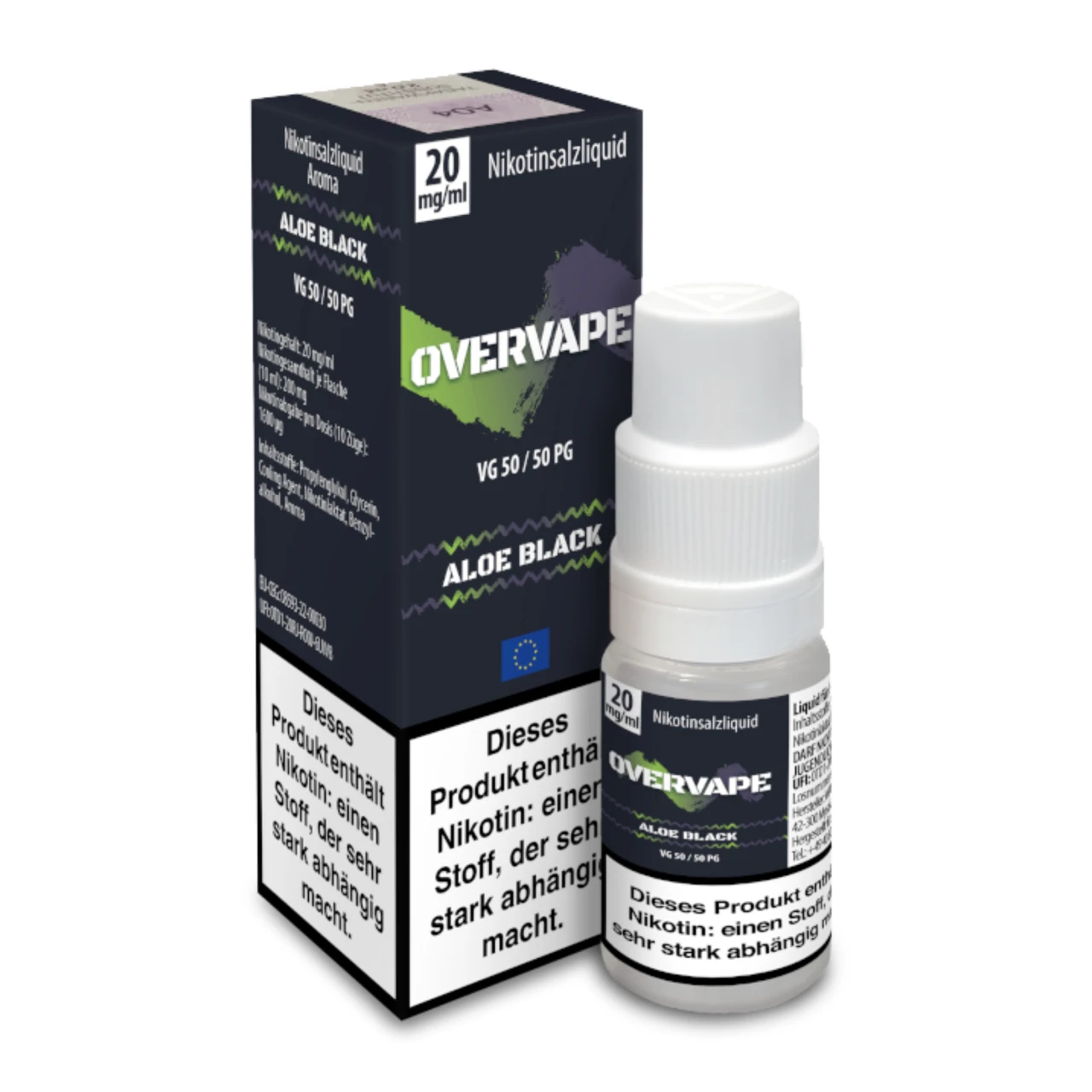 Overvape Traube Schwarze Johannisbeere (Aloe Black) Nikotinsalz, 10ml Overvape Aloe Black Nikotinsalz Liquid