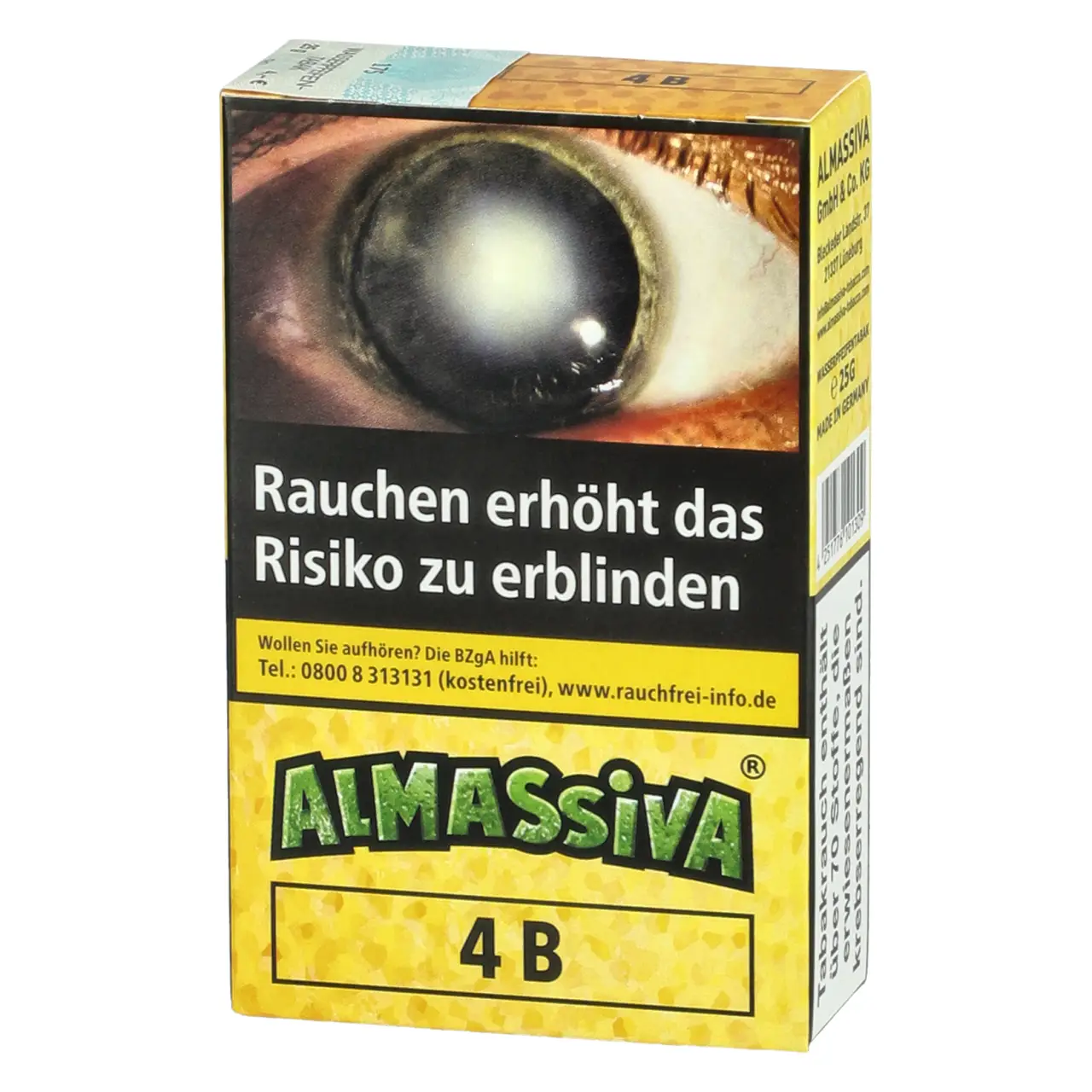 Almassiva Shisha Tabak 4B - Zitrone Limette - 25g
