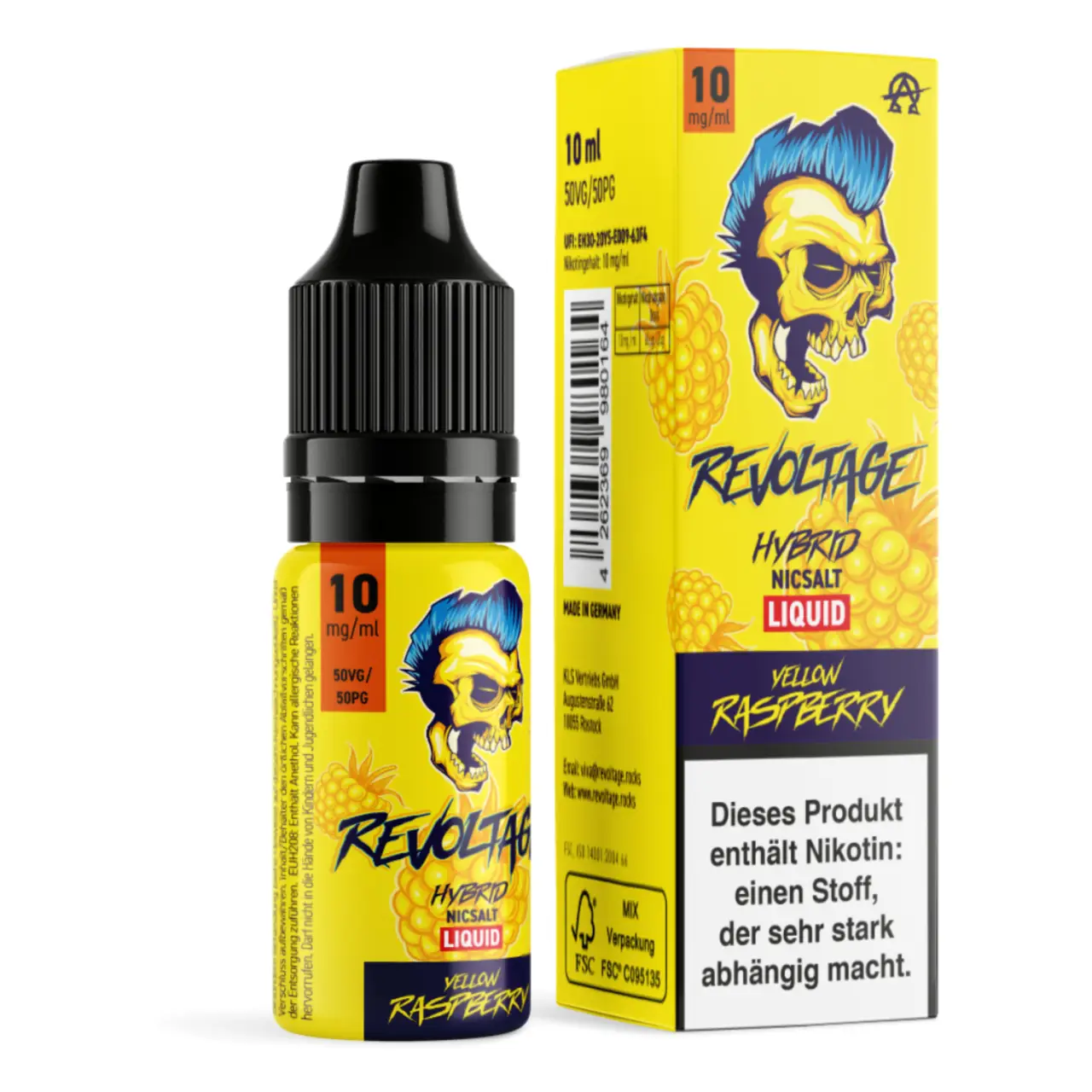 Yellow Raspberry - Revoltage Hybrid Nicsalt Liquid 10ml