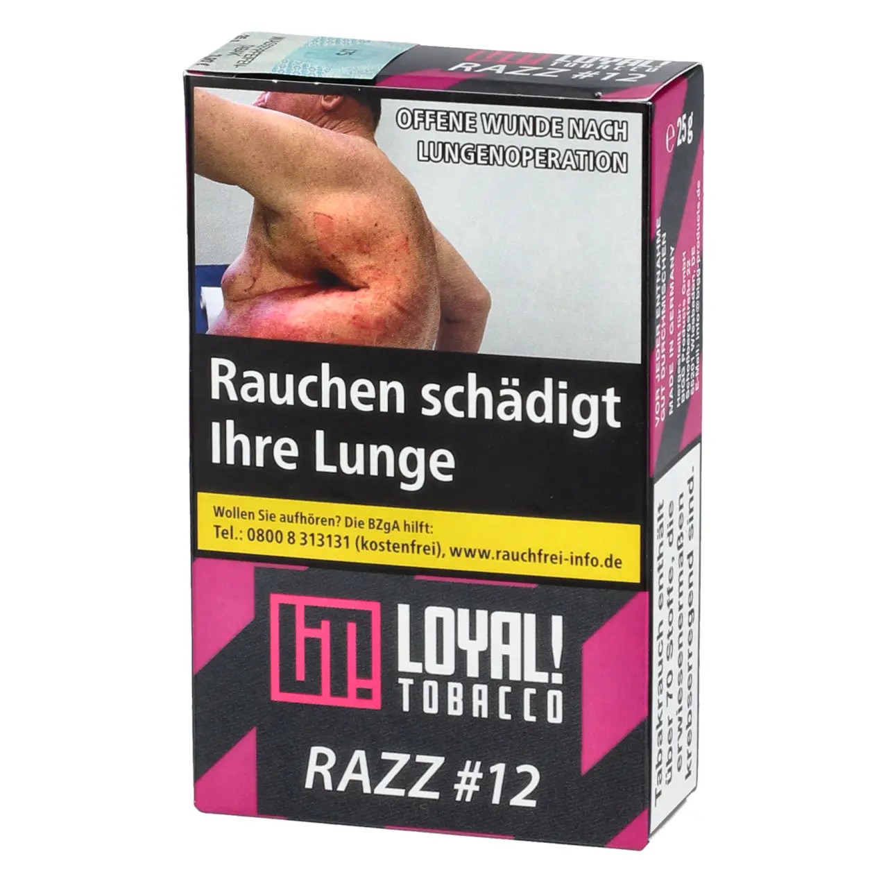 Loyal Tobacco Himbeere (RAZZ #12) Shisha Tabak, 25g Loyal Shisha Tabak RAZZ - Himbeere - 25g