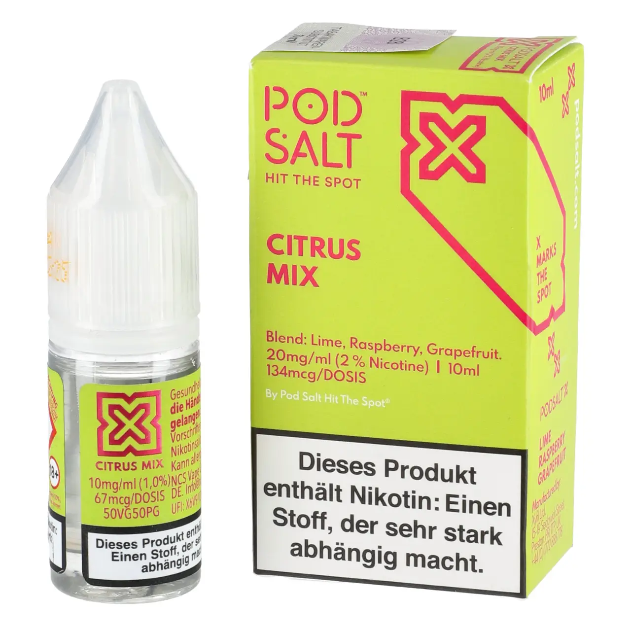 Citrus Mix - Pod Salt X Nikotinsalz Liquid Flasche 10ml
