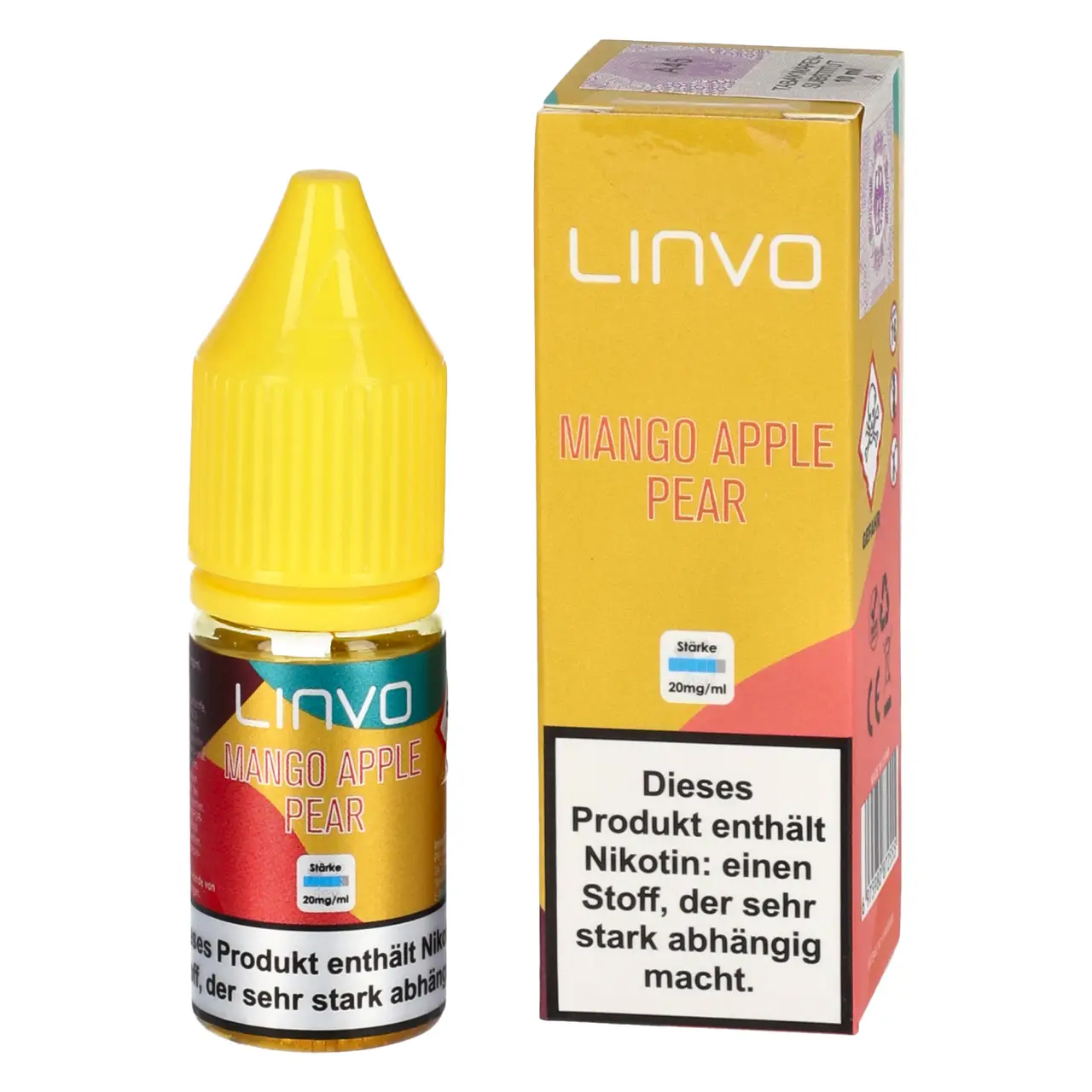Mango Apple Pear - Linvo Nikotinsalz Liquid für Mehrweg Vape - 10ml