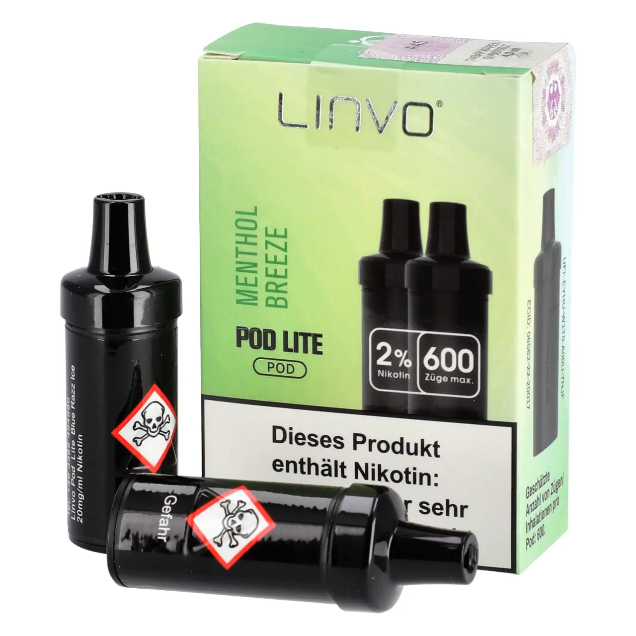 Menthol Breeze - Linvo Pod Lite Prefilled Pod - 2er Packung