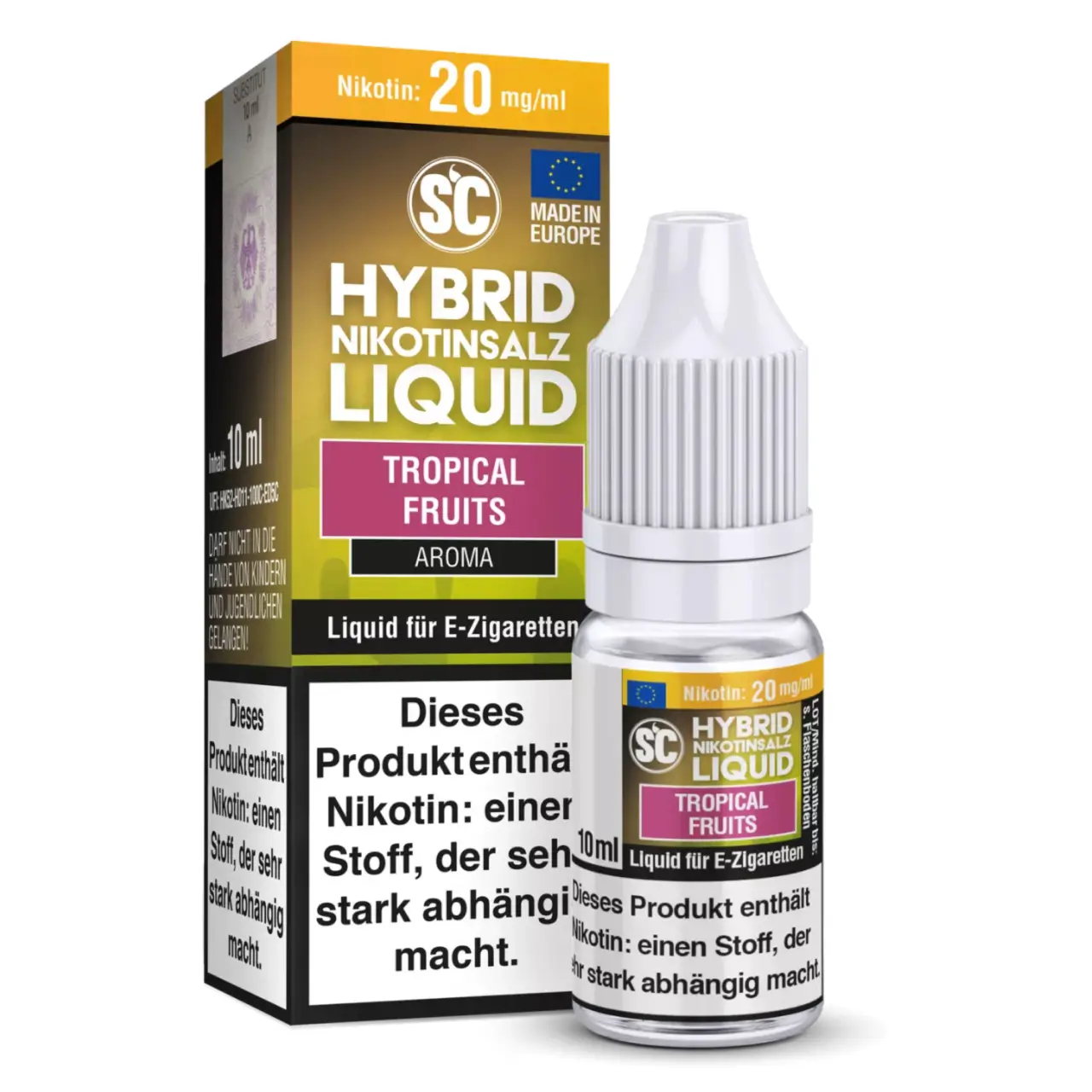 SC tropischer Früchtemix (Tropical Fruits) Hybrid Nikotinsalz Liquid, 10ml Tropical Fruits - SC Hybrid Nikotinsalz Liquid 10ml