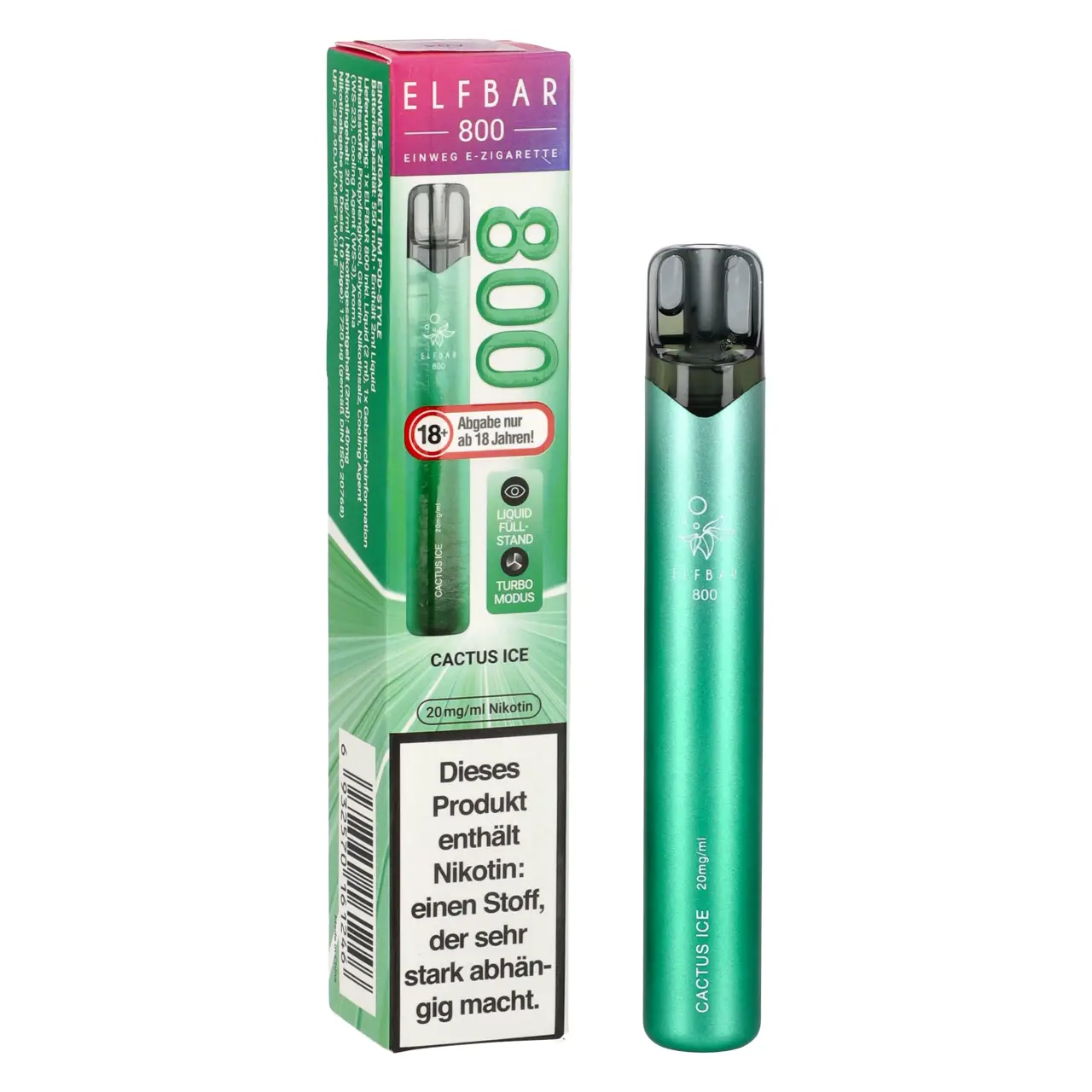 Elf Bar 800 Cactus Ice - Kaktusfeige Ice - Einweg Vape, 2ml Liquid Elfbar 800 Cactus Ice Einweg Vape