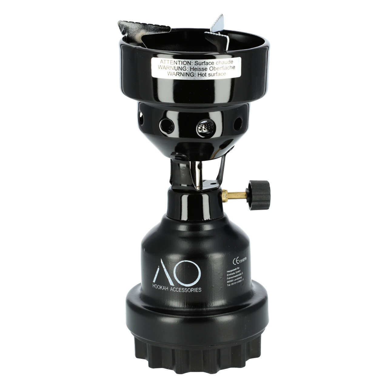 AO Gaskocher Kohleanzünder, Schwarz AO Gaskocher in Schwarz