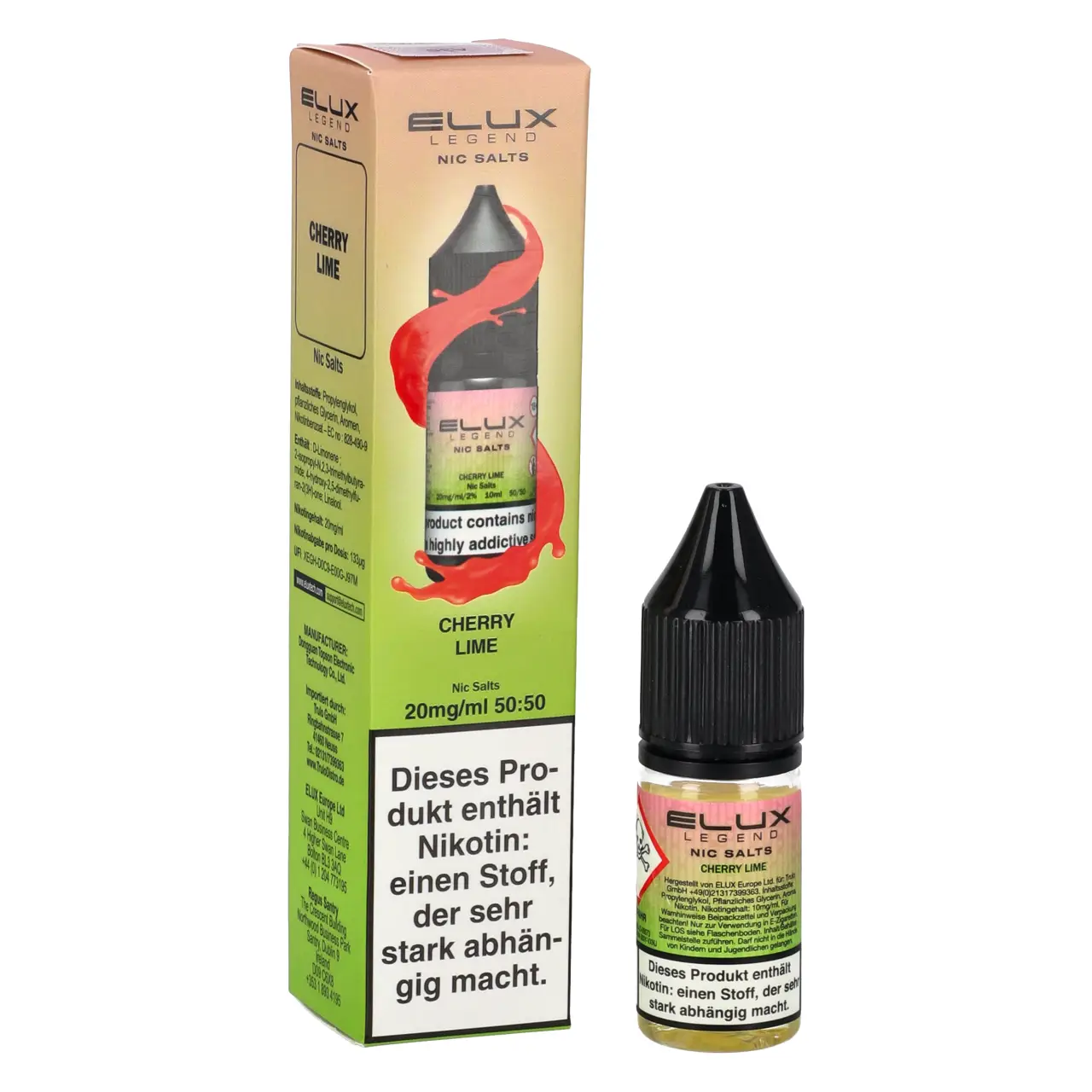 Elux Legend Kirsche Limette (Cherry Lime) Nikotinsalz Liquid, 10ml Elux Legend Cherry Lime - Kirsche Zitrone - Nikotinsalz Liquid 10ml