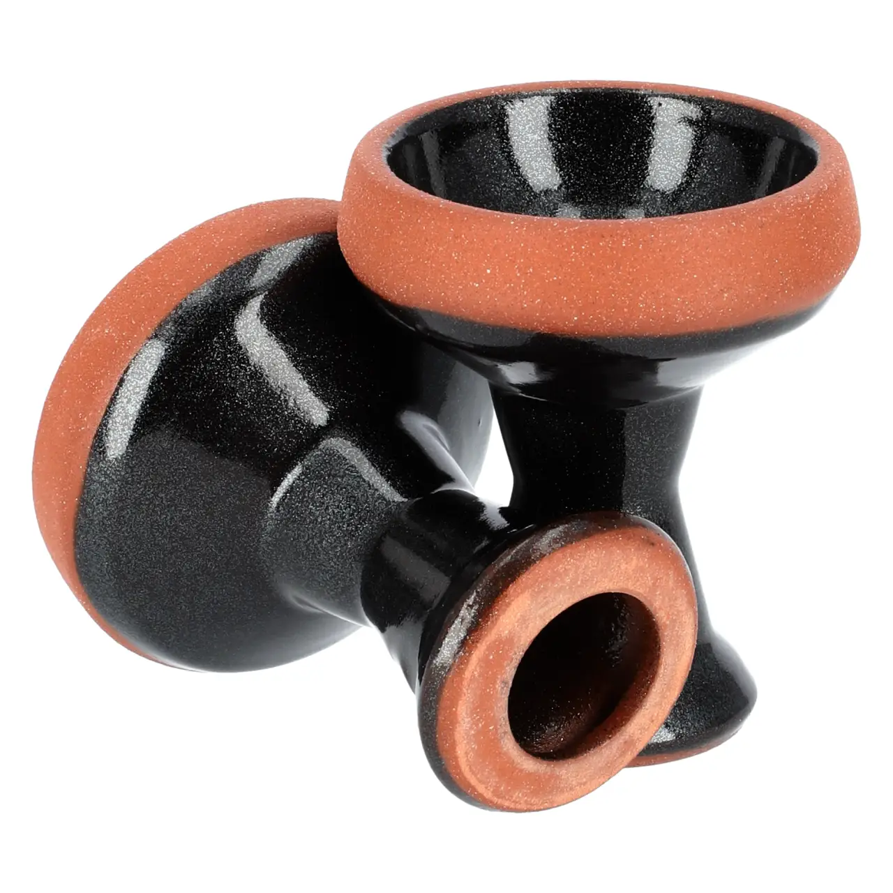 Saphire Tabakkopf X-Ten Black Metal von Hinten