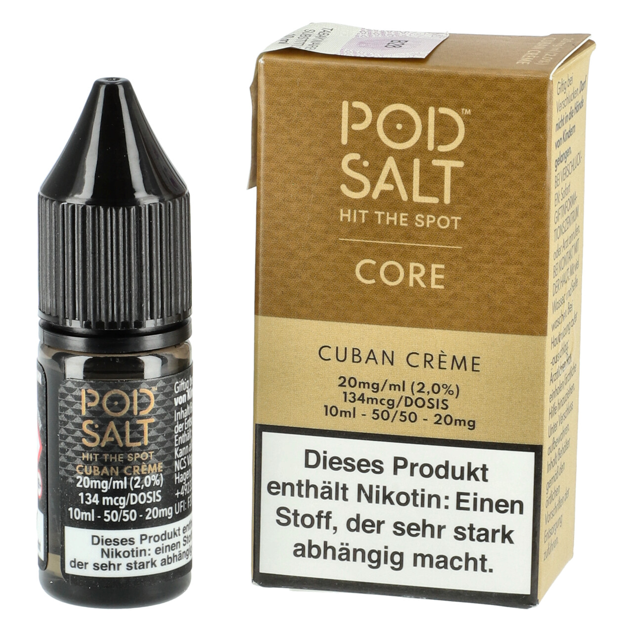 Pod Salt Core Zigarre Vanille (Cuban Creme) Nikotinsalz Liquid, 10ml