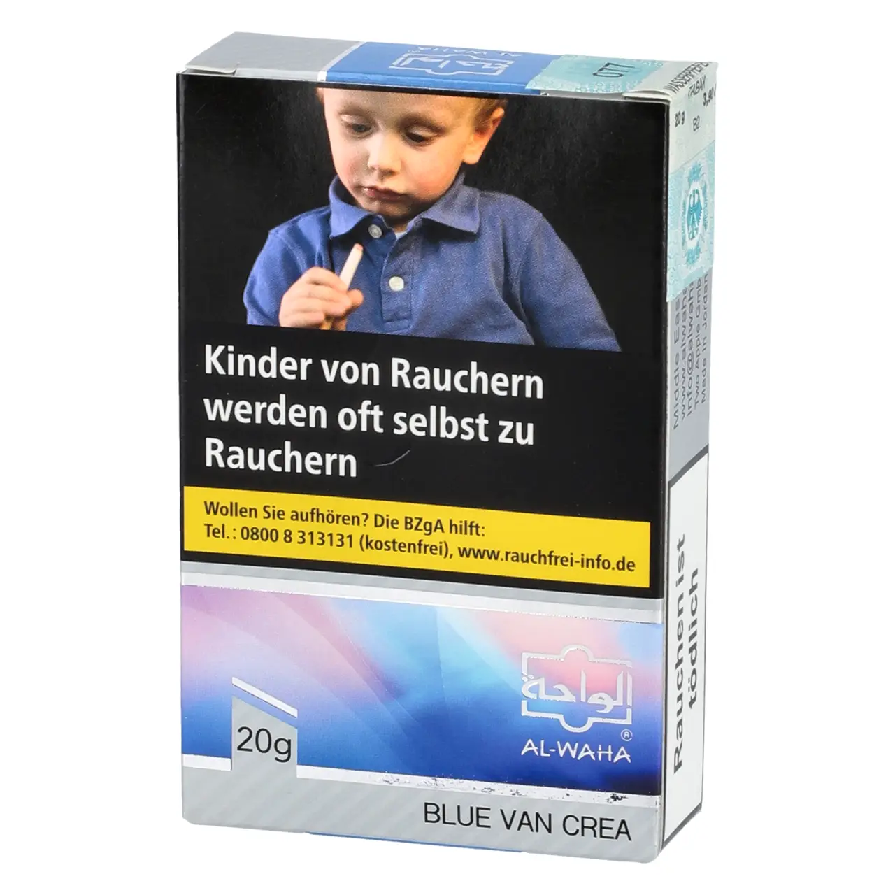 Al Waha Shisha Tabak Blue Van Crea - Blaubeere Vanille Eiscreme