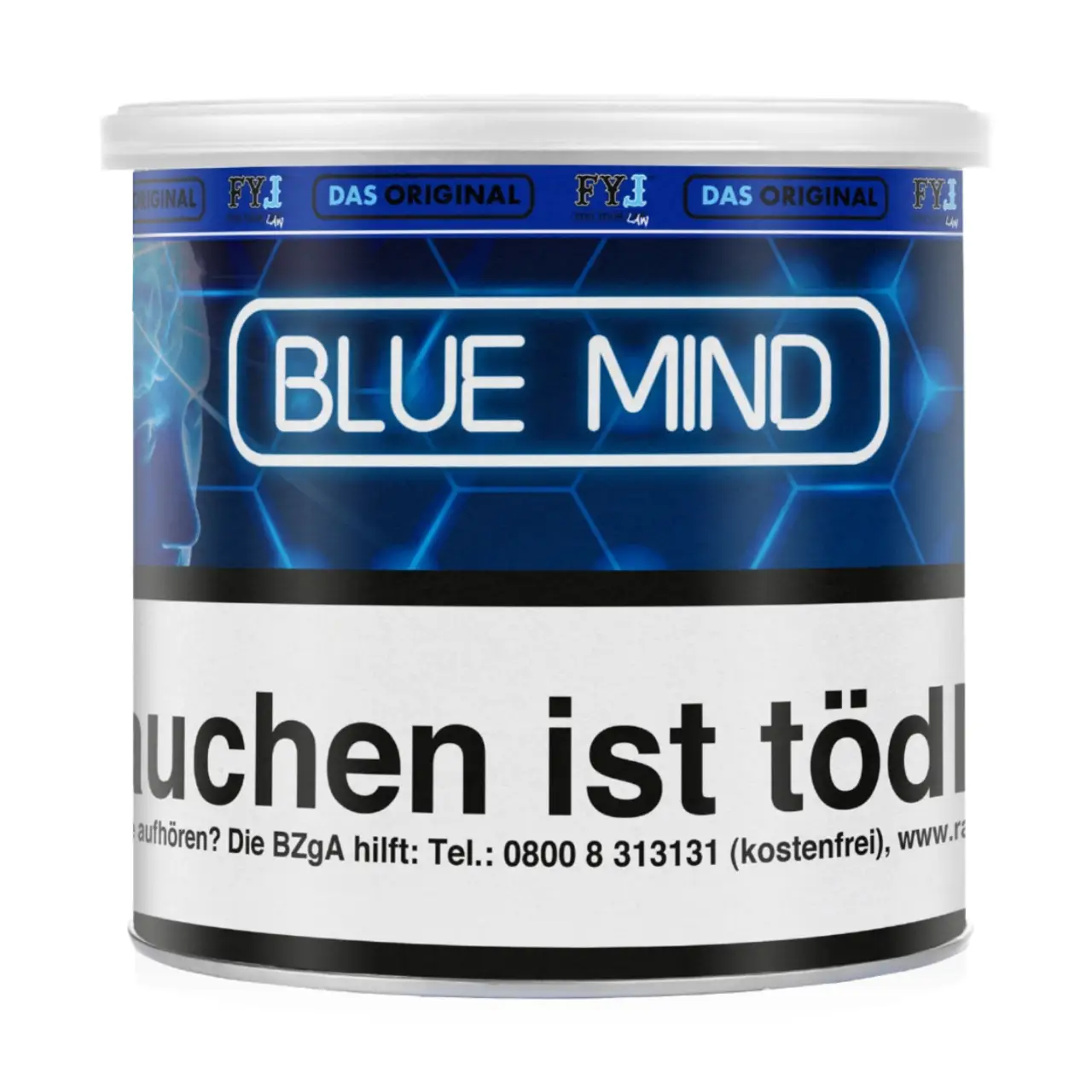 Fog Your Law Blaubeere Minze (Blue Mind) Dry Base Aroma Tabak, 70g Fog Your Law Pfeifentabak Blue Mind - Blaubeere Minze