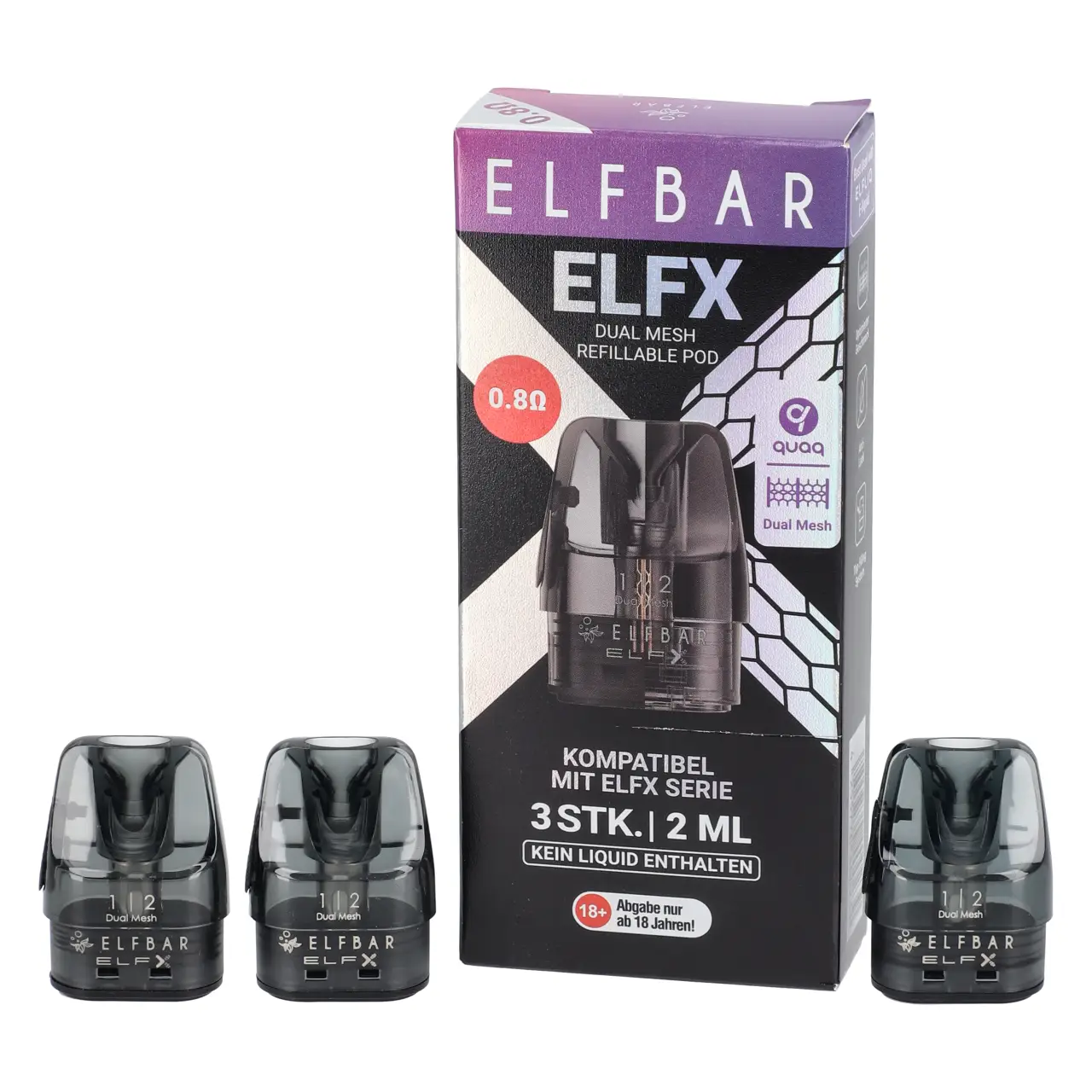 Elfx Dual Mesh Coils 0,8 Ohm - 3er Packung
