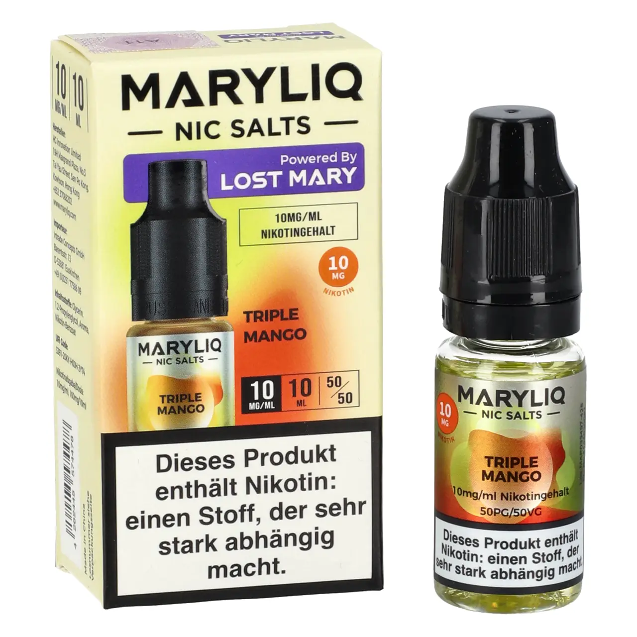 Maryliq Mango (Triple Mango) Nikotinsalz Liquid, 10ml Maryliq Triple Mango Nikotinsalz Liquid 10ml