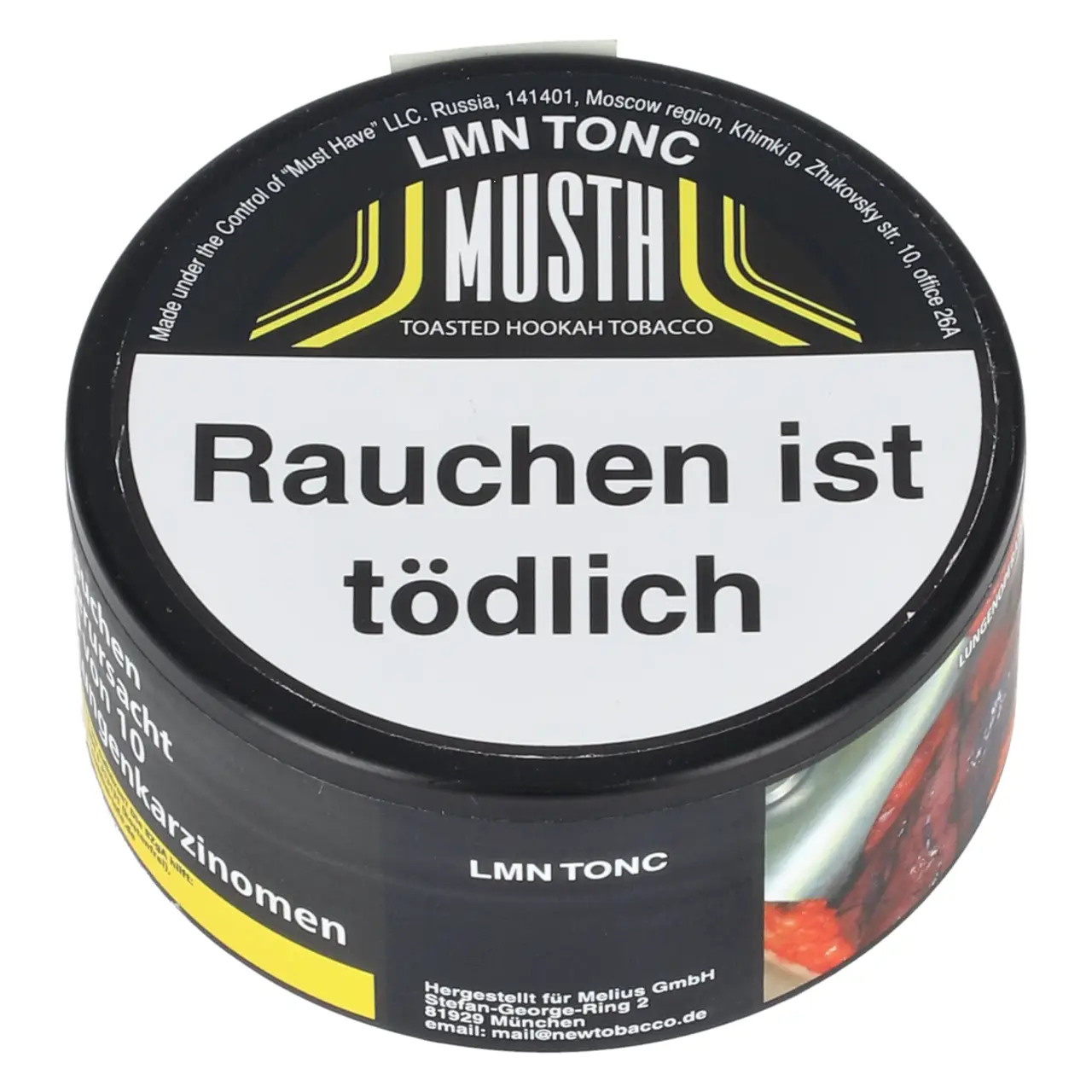 MustH Lmn Tonc Darkblend Shisha Tabak 200g