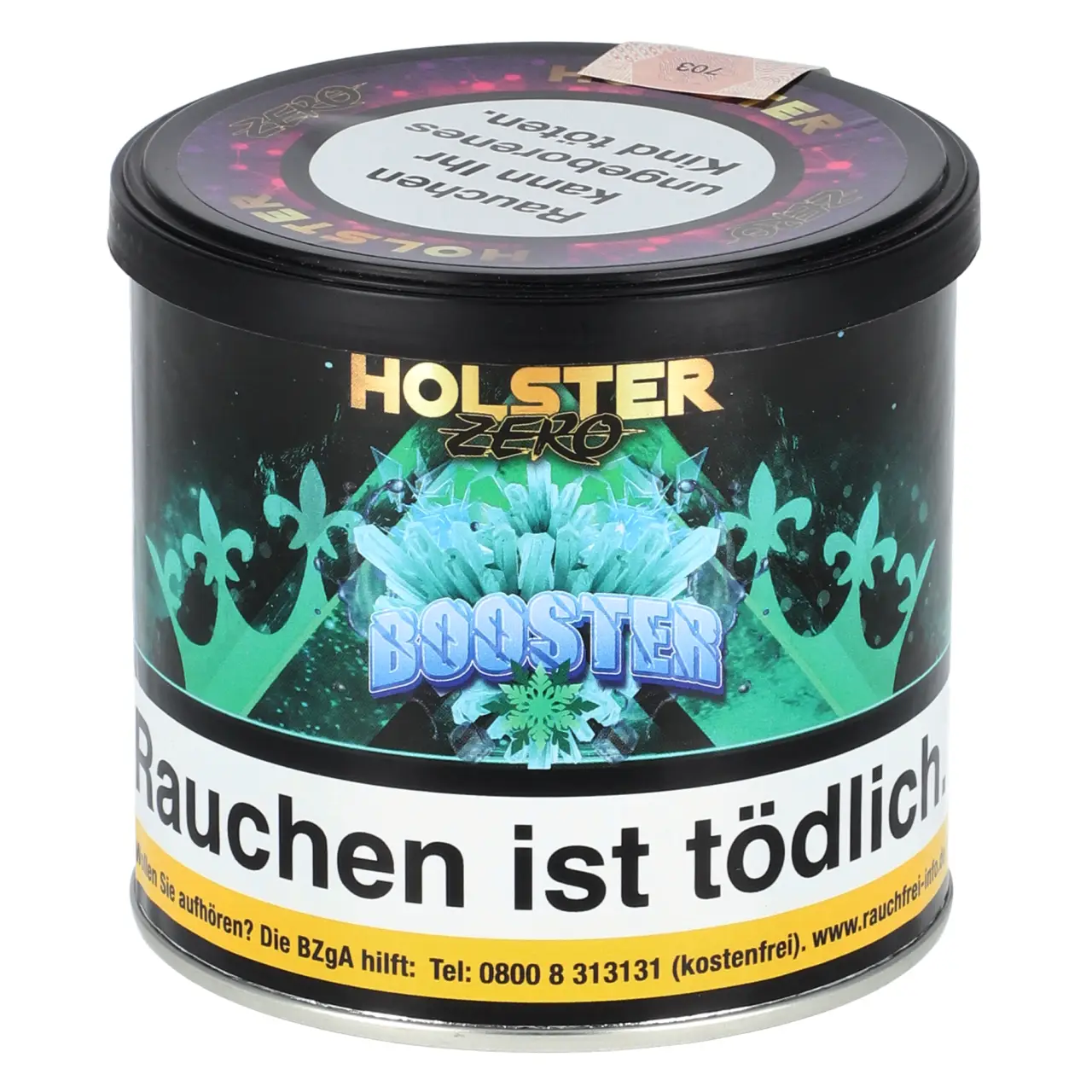 Holster Zero Minze Menthol (Booster) Pfeifentabak, 75g Holster Zero Pfeifentabak Booster - Minze Menthol - 75g