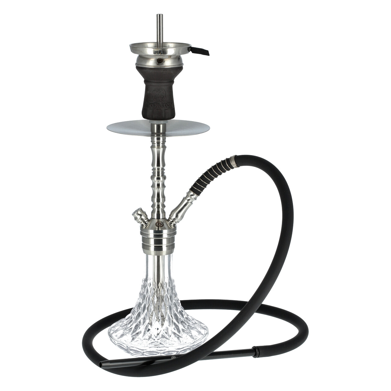 Mata Leon Edelstahl Shisha Mufaza, 39 cm hoch
