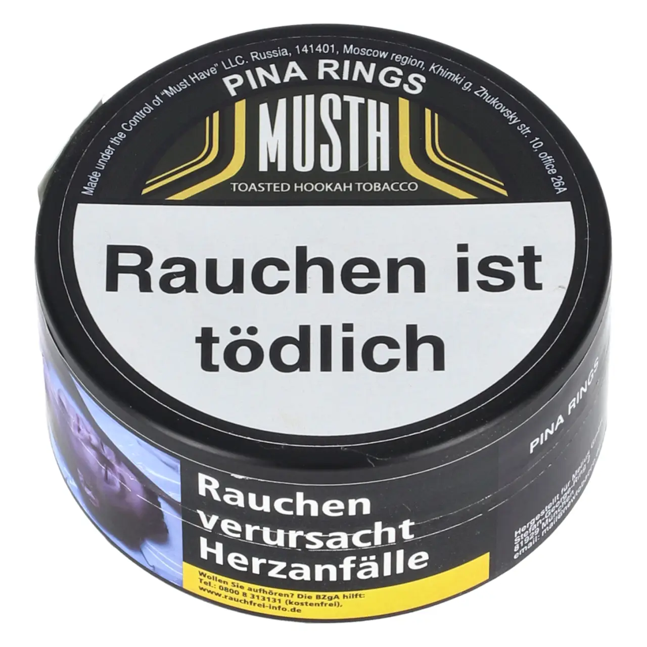 MustH Pina Rings Darkblend Shisha Tabak 200g