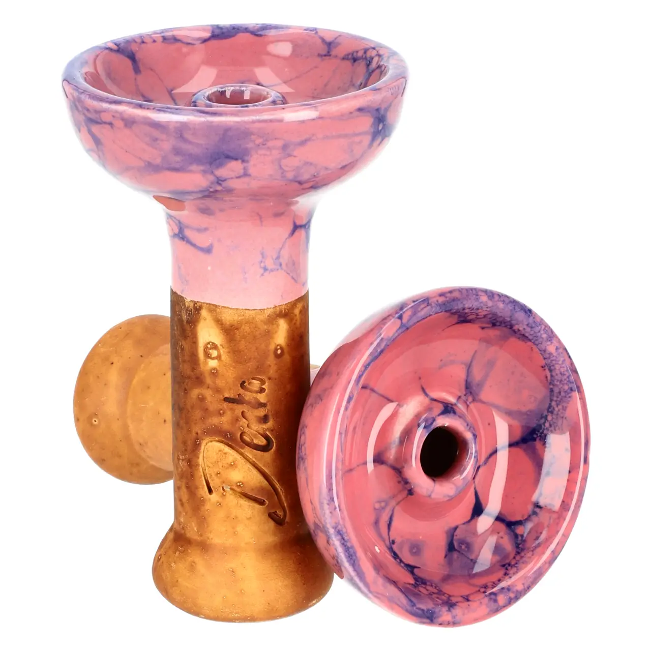 Denka Bowl Einloch Phunnel Pink-Blau von Vorne