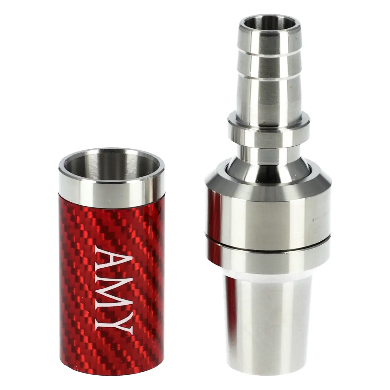 Amy Schliffadapter mit Kugelgelenk - Carbon Rot