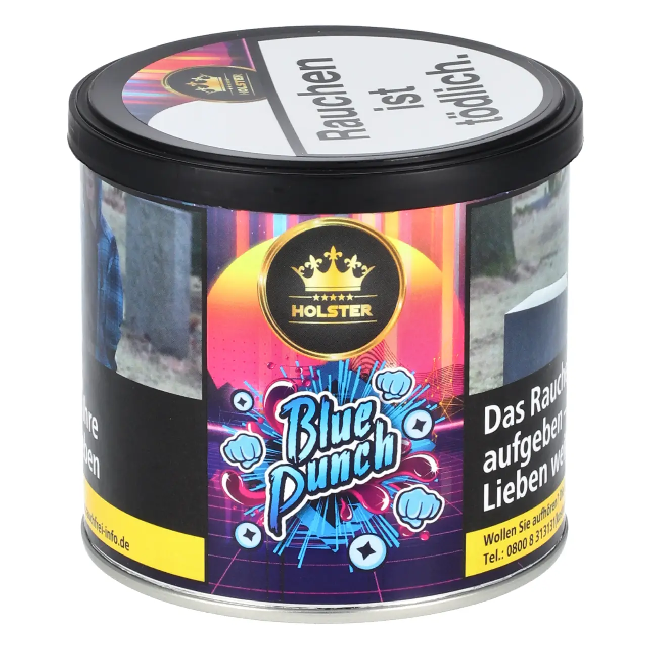 Holster Tabak Blue Punch - Blaubeere - Shisha Tabak 200g Holster Tobacco Blue Punch Shisha Tabak in der 200g Dose