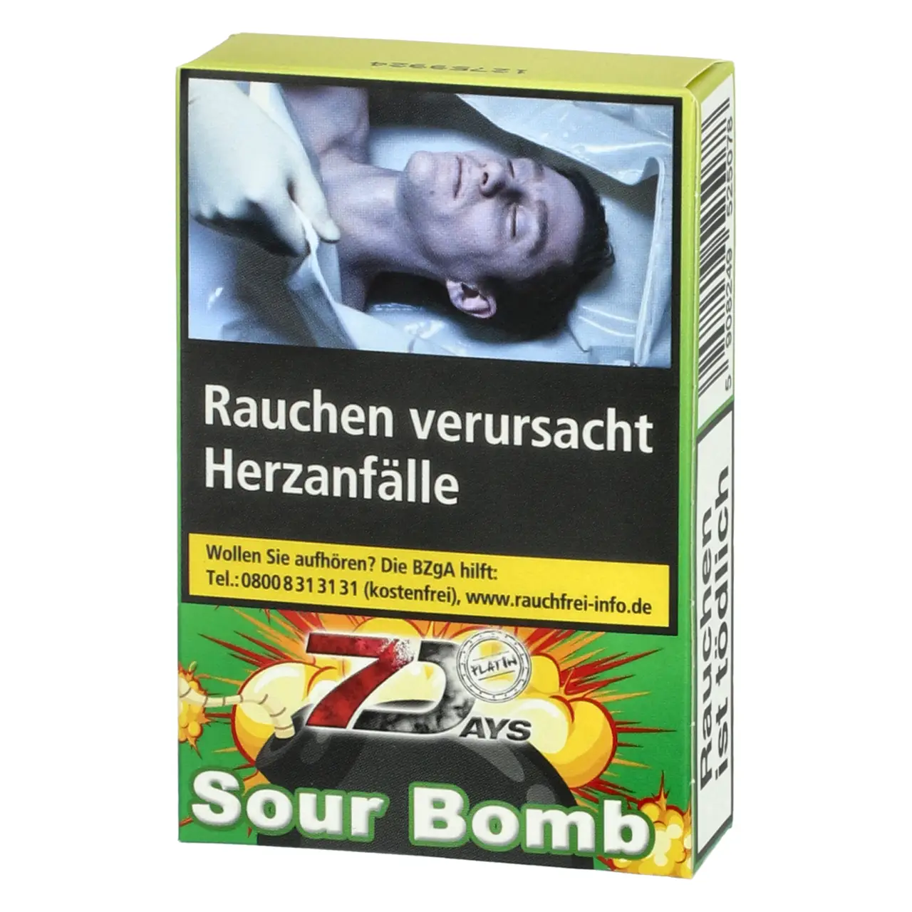 7 Days Platin Zitrone Apfel (Sour Bomb) Shisha Tabak, 25g 7 Days Platin Shisha Tabak Sour Bomb 25g