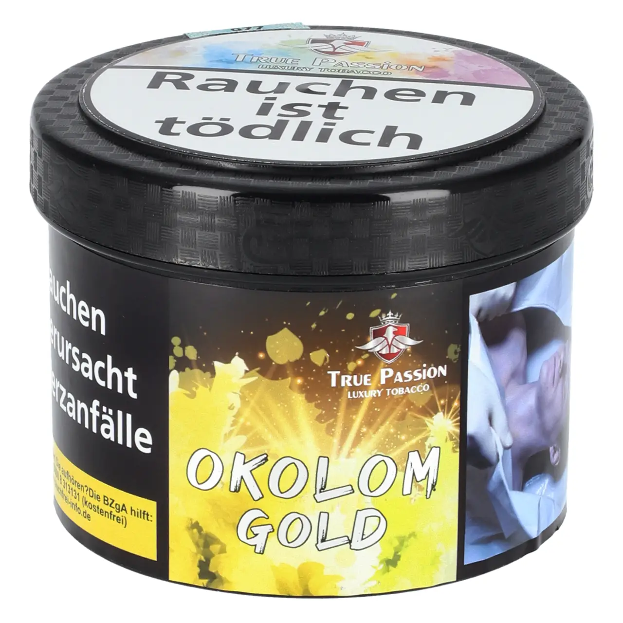 True Passion Tabak Okolom Gold - Birne Holunder Limette Minze - Shisha Tabak 200g True Passion Okolom Gold Shisha Tabak 200g Dose