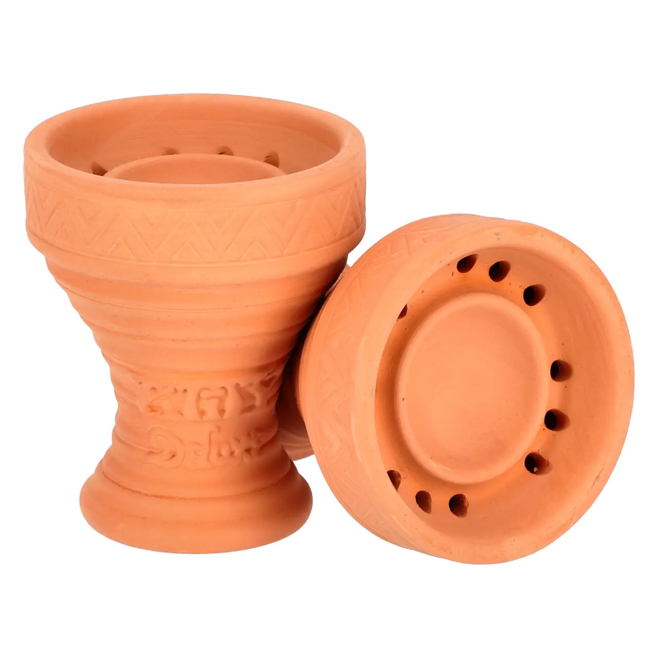 Naturtabakkopf Amy Deluxe, 12-Loch Natur Tabakkopf Amy Deluxe 12-Loch von Vorne