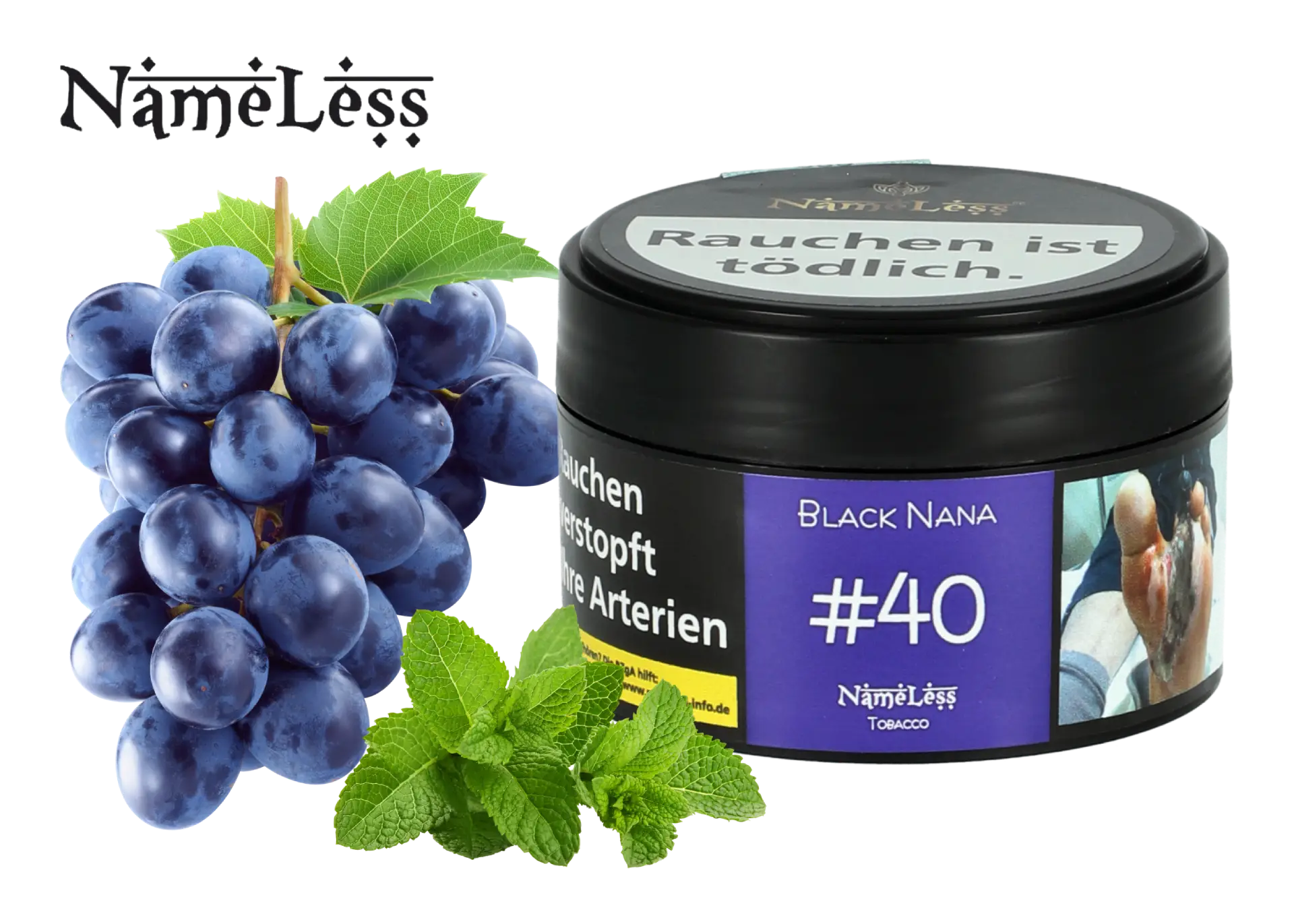 Shisha Tabak Nameless Black Nana