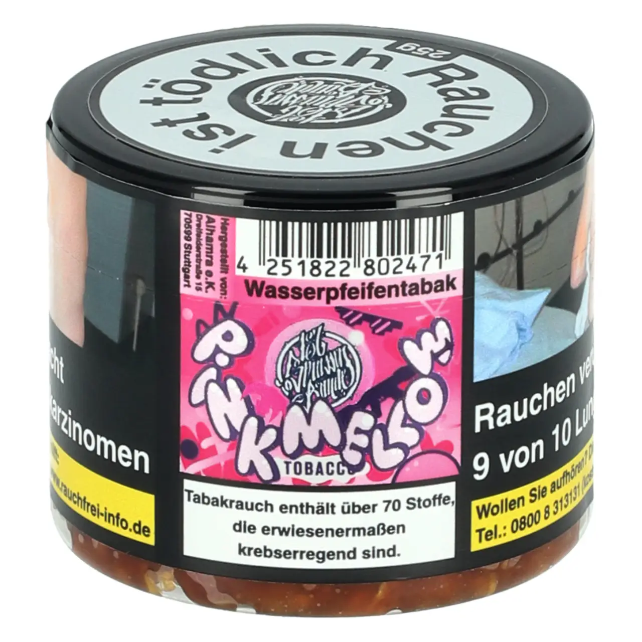 187 Tabak Pink Mellow - Wassermelone Limette Grapefruit - 25g