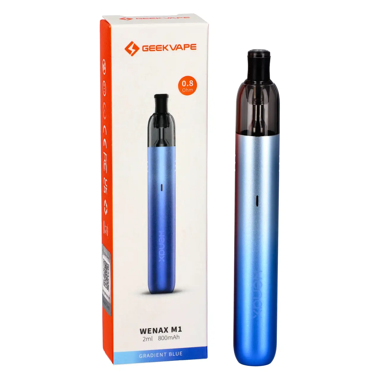 GeekVape Wenax M1 E-Zigaretten-Set in Gradient Blue mit Verpackung