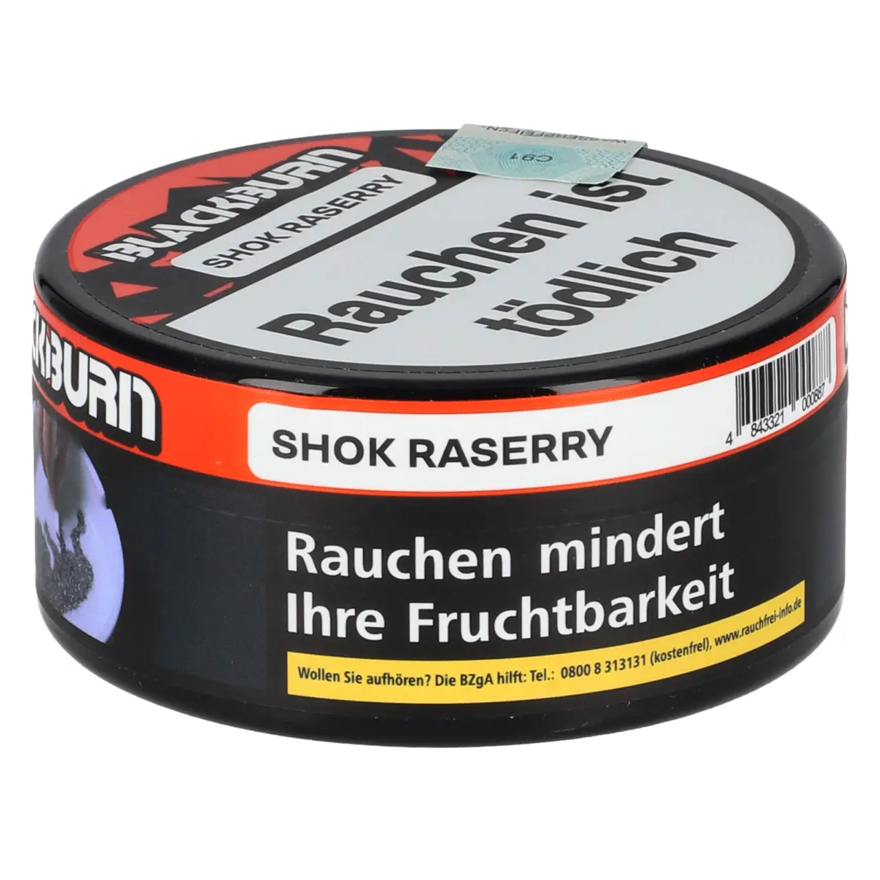 Blackburn Shok Raserry Darkblend Shisha Tabak