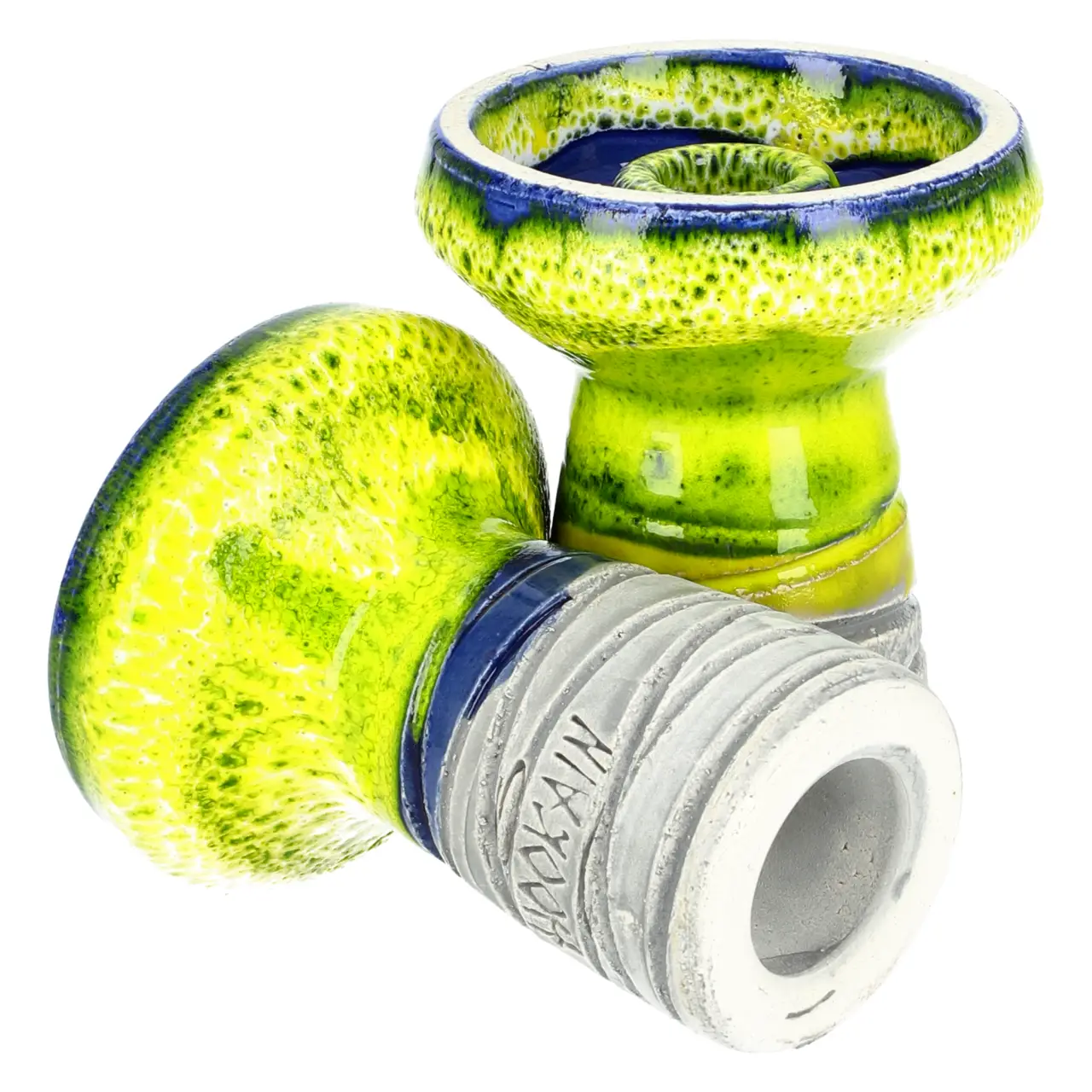 Hookain Drip Bowl Steinkopf Tropical von Hinten