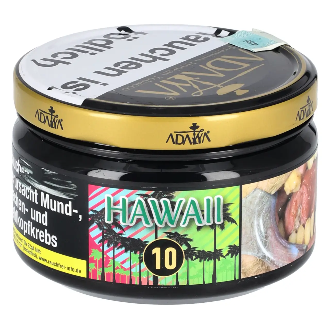 Adalya Tabak Hawaii - Ananas Mango Pfirsich - Shisha Tabak 200g Adalya Hawaii Shisha Tabak in der 200g Dose