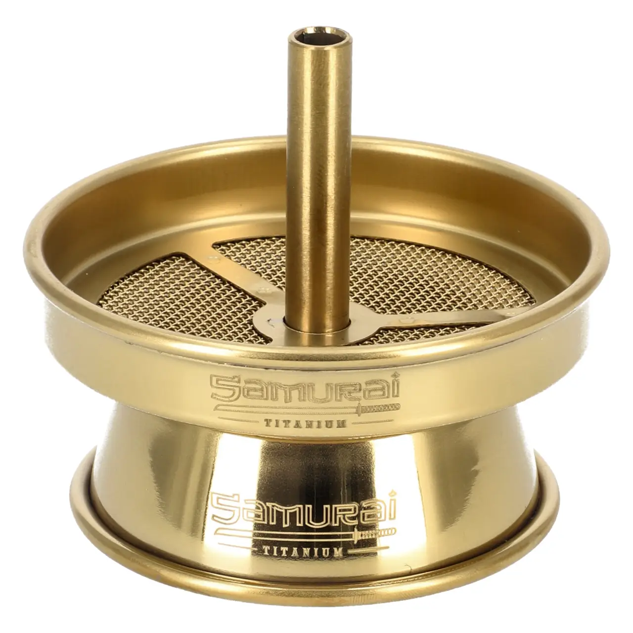 Massiver Kaminaufsatz mit Sieb - Gold