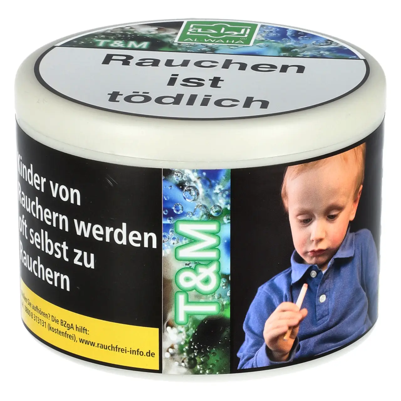 Al Waha Pfeifentabak Traube Minze (T&M), 100g Al Waha Pfeifentabak T&M - Traube Minze - 100g