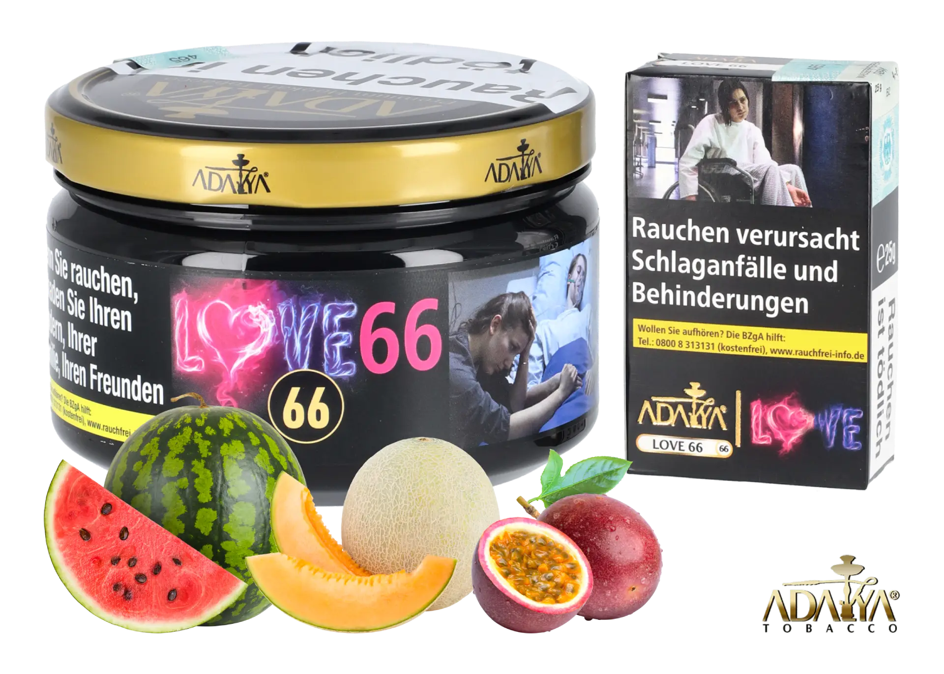 Shisha Tabak Adalya Love 66 in 200g und 25g