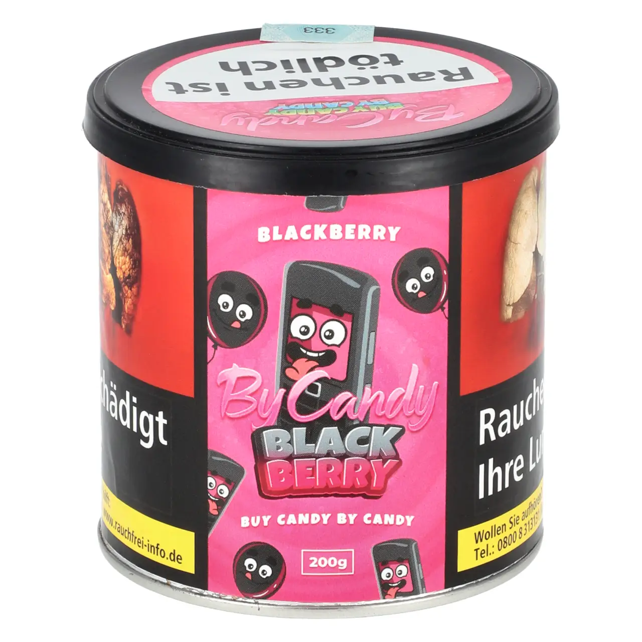 By Candy Black Berry Shisha Tabak 200g Dose By Candy Black Berry Shisha Tabak 200g Dose