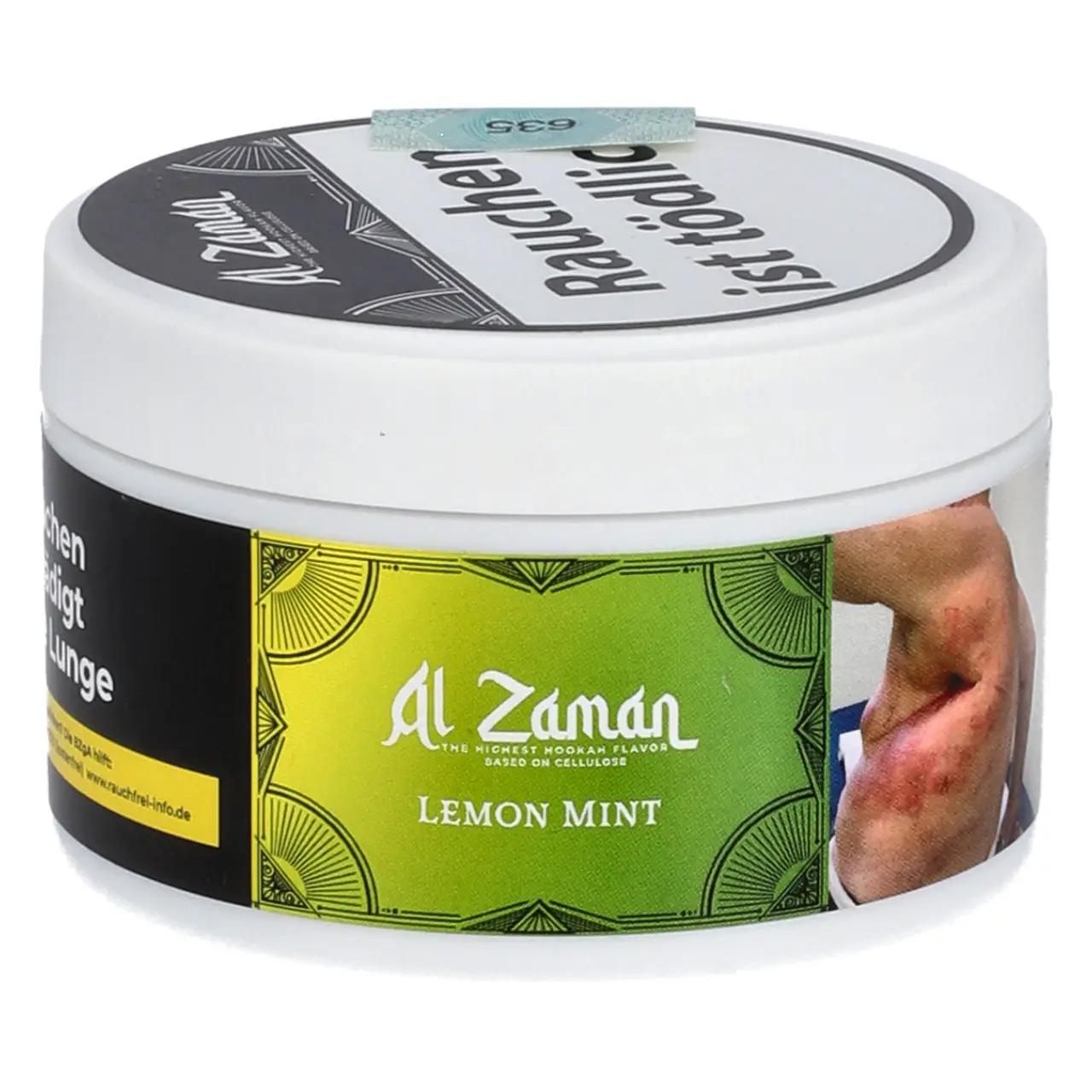 Al Zaman Zitrone Minze (Lemon Mint) nikotinfreier Shisha Tabak, 20g Al Zaman nikotinfreier Shisha Tabak Lemon Mint - Zitrone Minze - 25g