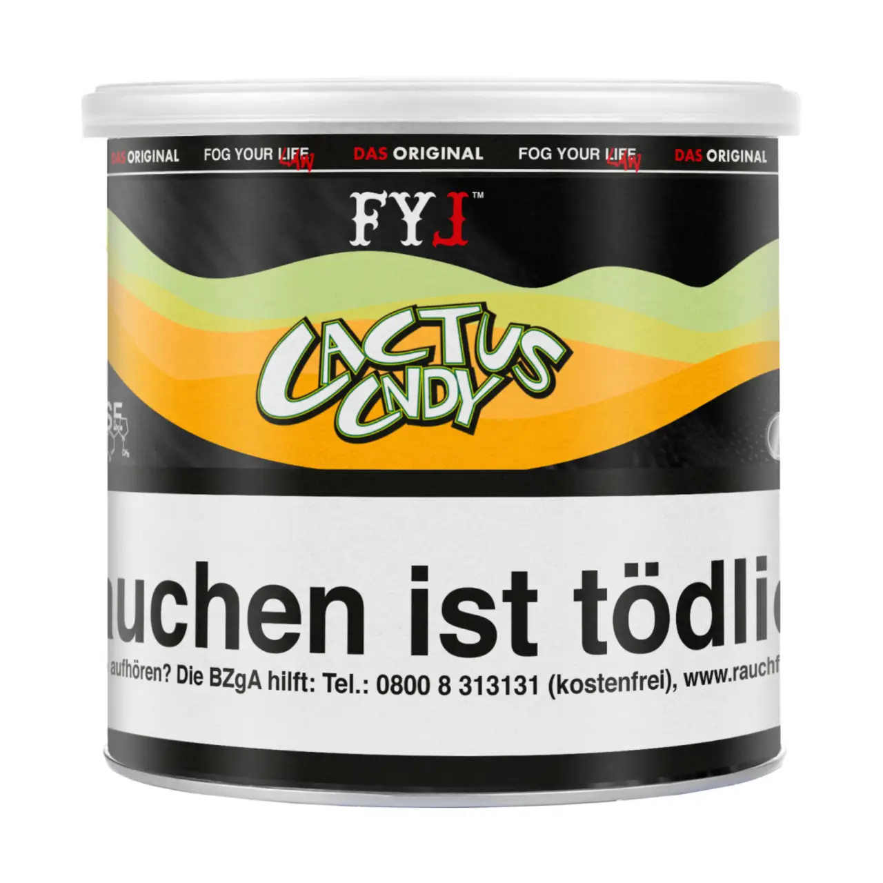 Fog Your Law Kaktus Eis (Cactus Cndy) Dry Base Aroma Tabak, 70g Fog Your Law Pfeifentabak Cactus Cndy - Kaktus Eis