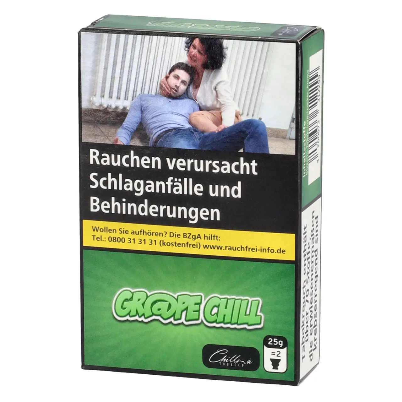Chillma Traube Minze (Gr@pe Chill) Shisha Tabak, 25g Chillma Shisha Tabak Grape Chill - Traube Minze - 25g