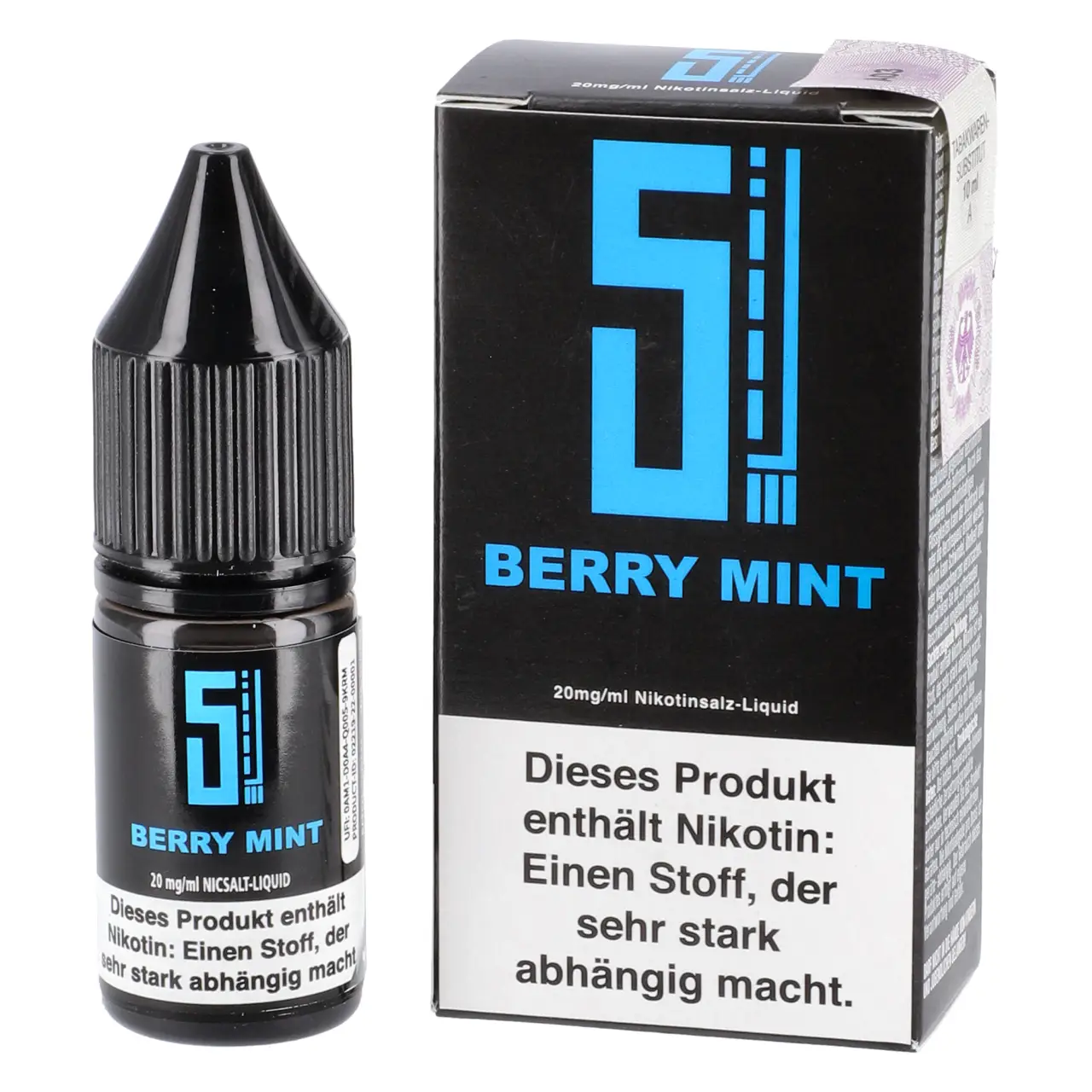 Berry Mint - 5EL Nikotinsalz Liquid für Mehrweg Vapes - 10ml