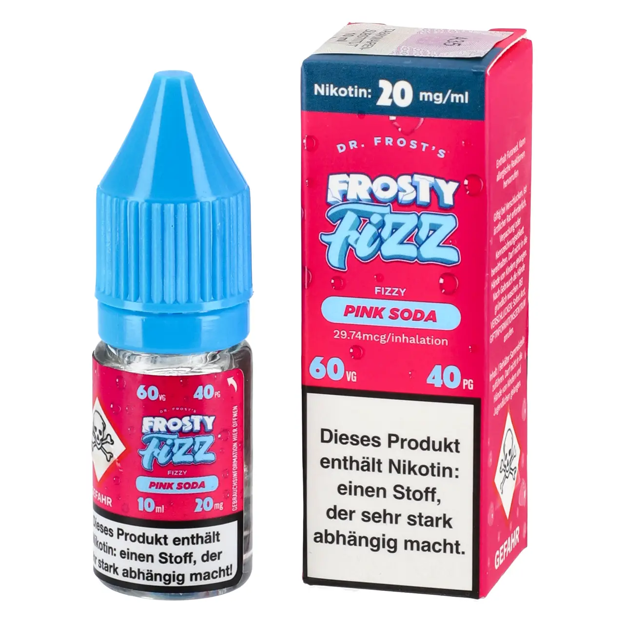 Fizzy Pink Soda - Dr. Frost Nikotinsalz Liquid für Mehrweg Vape - 10ml